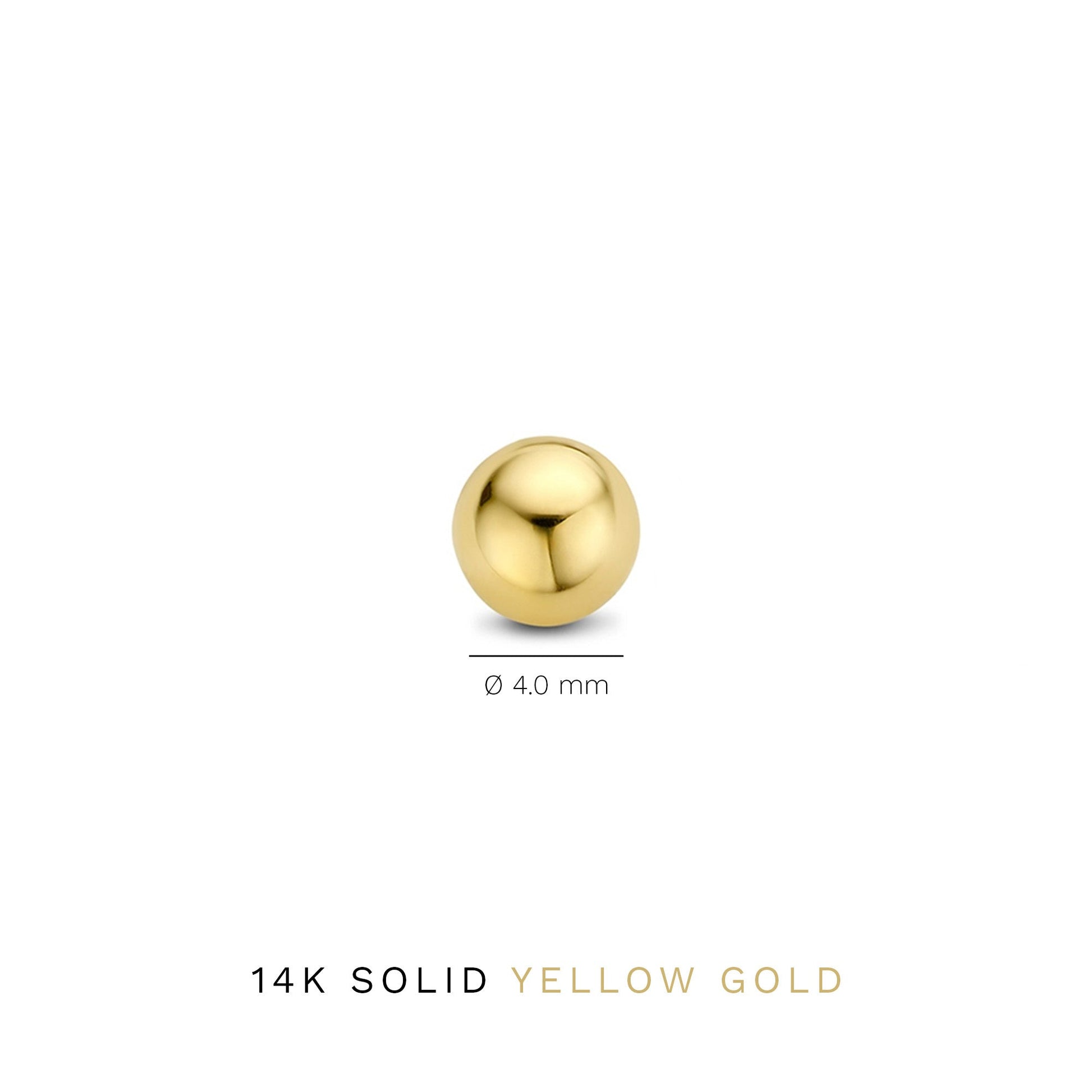 Rivoli Finou 14 karat gold ear studs with sphere -  - Isabel Bernard