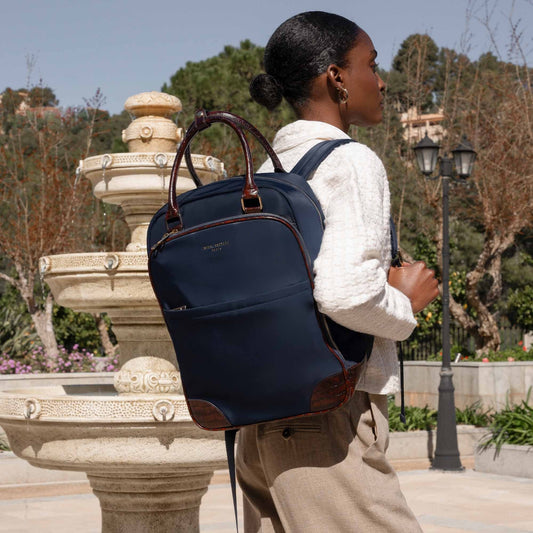 Du Louvre Cher blue backpack -  - Isabel Bernard