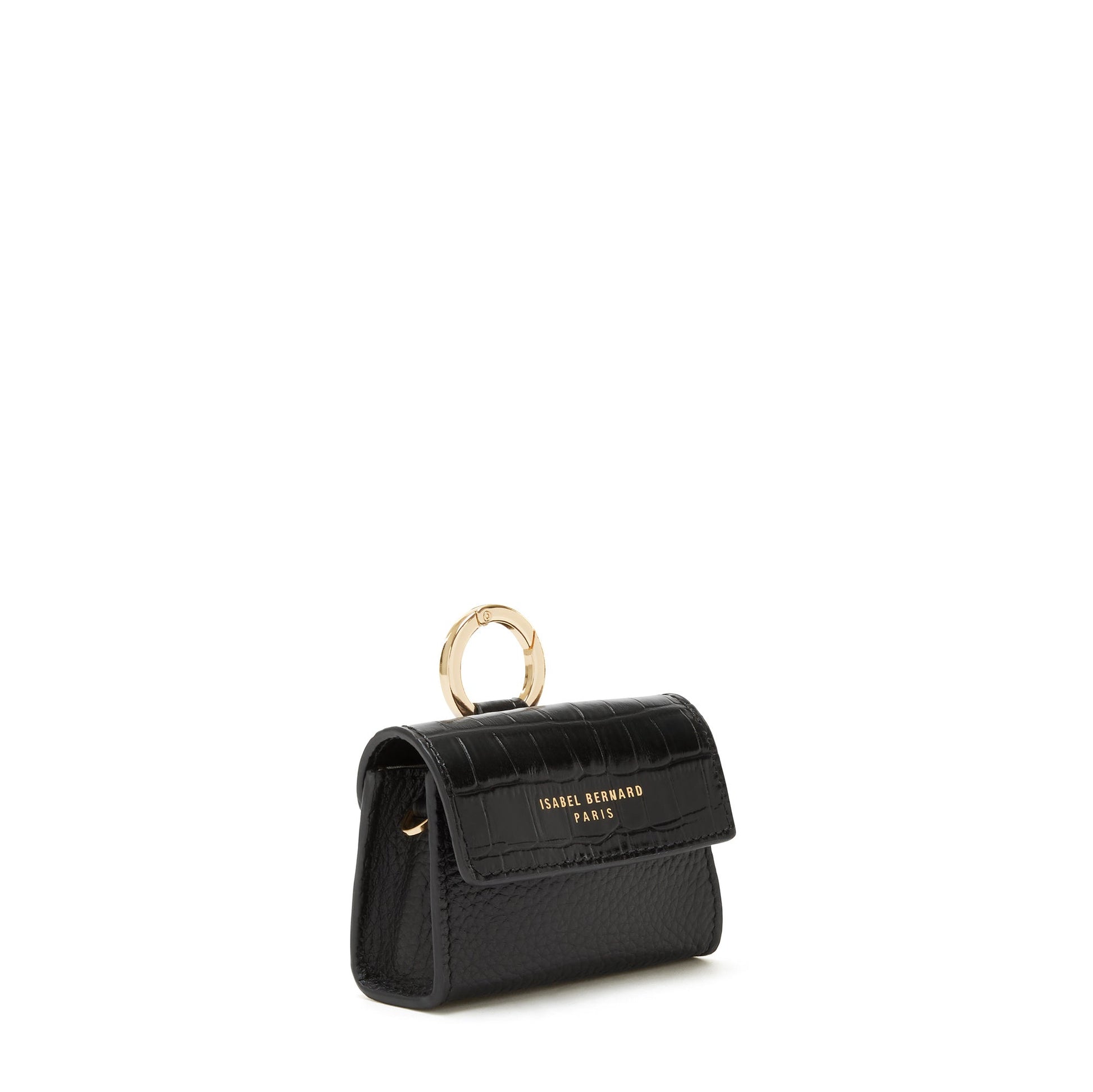 Femme Forte Amélie black calfskin leather crossbody bag -  - Isabel Bernard