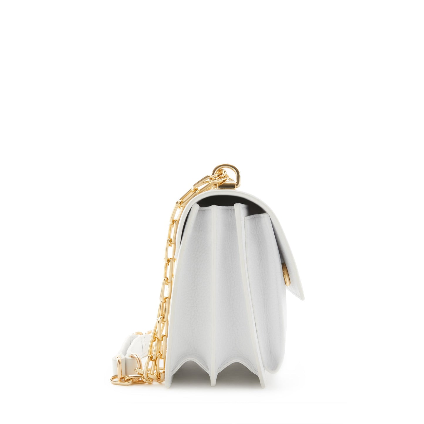 Femme Forte Valerie white calfskin leather shoulder bag -  - Isabel Bernard