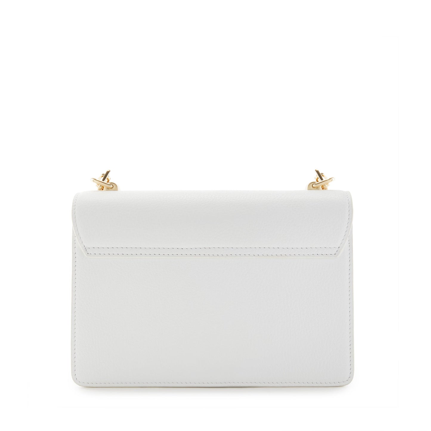 Femme Forte Valerie white calfskin leather shoulder bag -  - Isabel Bernard