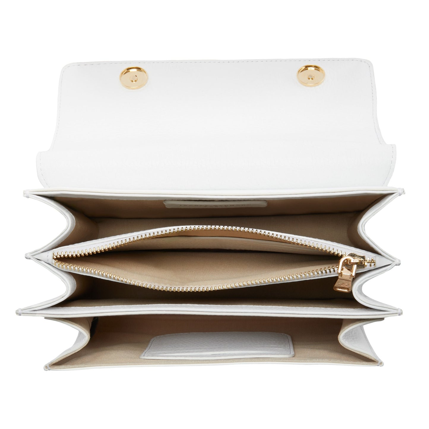 Femme Forte Valerie white calfskin leather shoulder bag -  - Isabel Bernard