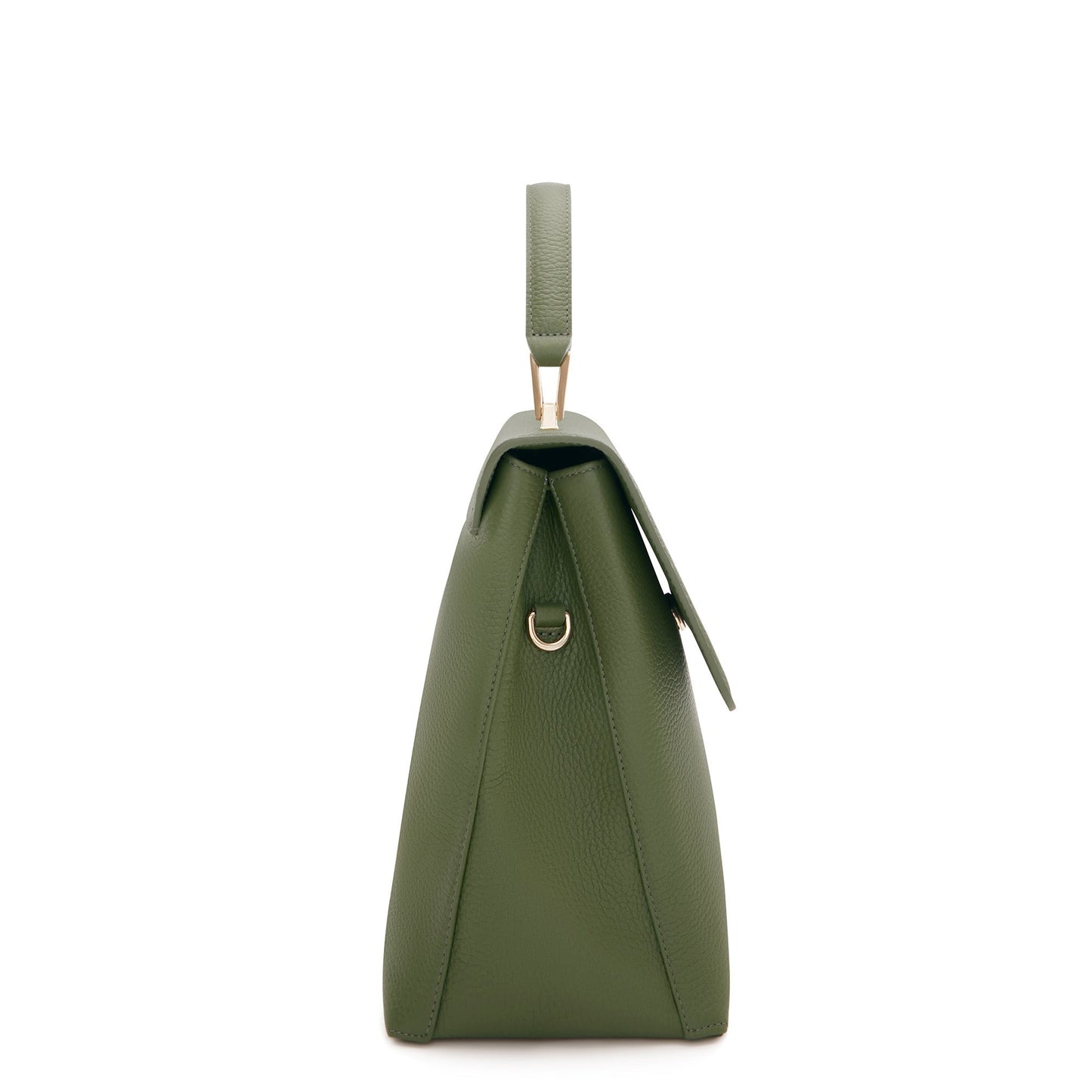 Femme Forte Gisel green calfskin leather handbag -  - Isabel Bernard