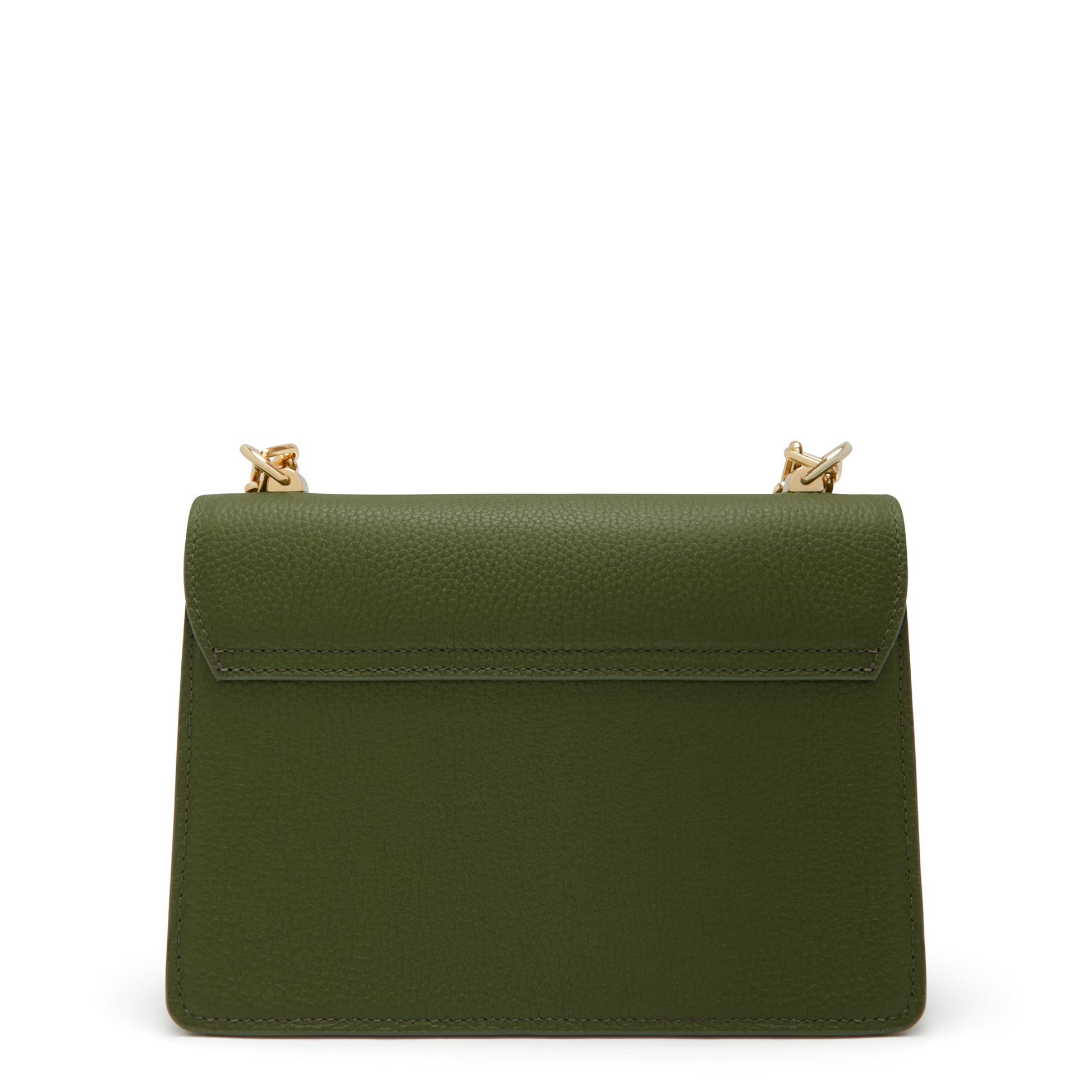 Femme Forte Valerie green calfskin leather shoulder bag -  - Isabel Bernard