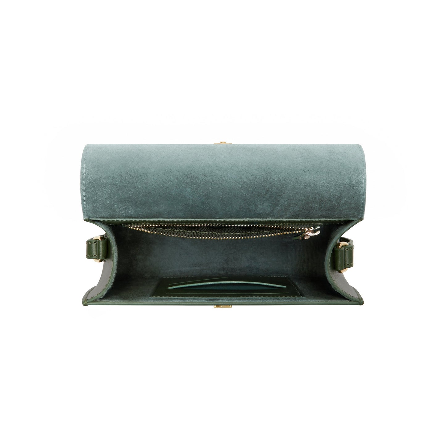 Montmartre Manon green vegetable tanned leather crossbody bag -  - Isabel Bernard