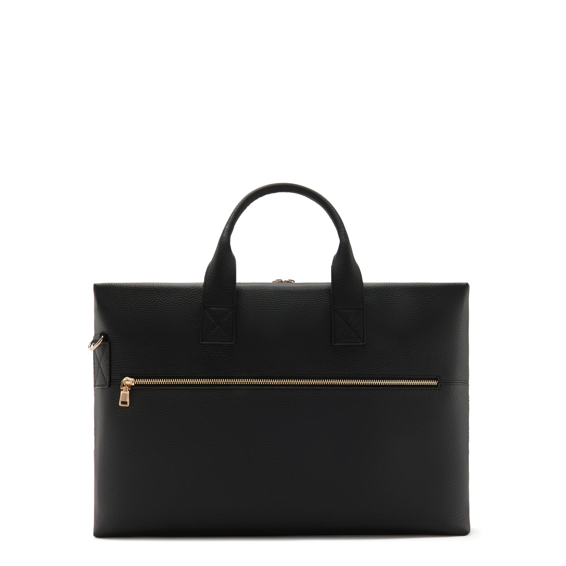 Honoré Anique black calfskin leather handbag with laptop compartment -  - Isabel Bernard