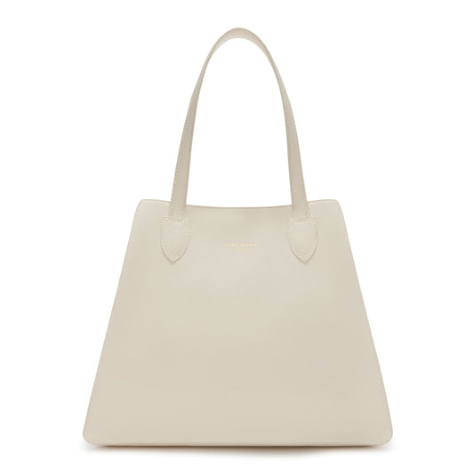 Honoré Francine cream calfskin leather shopper -  - Isabel Bernard