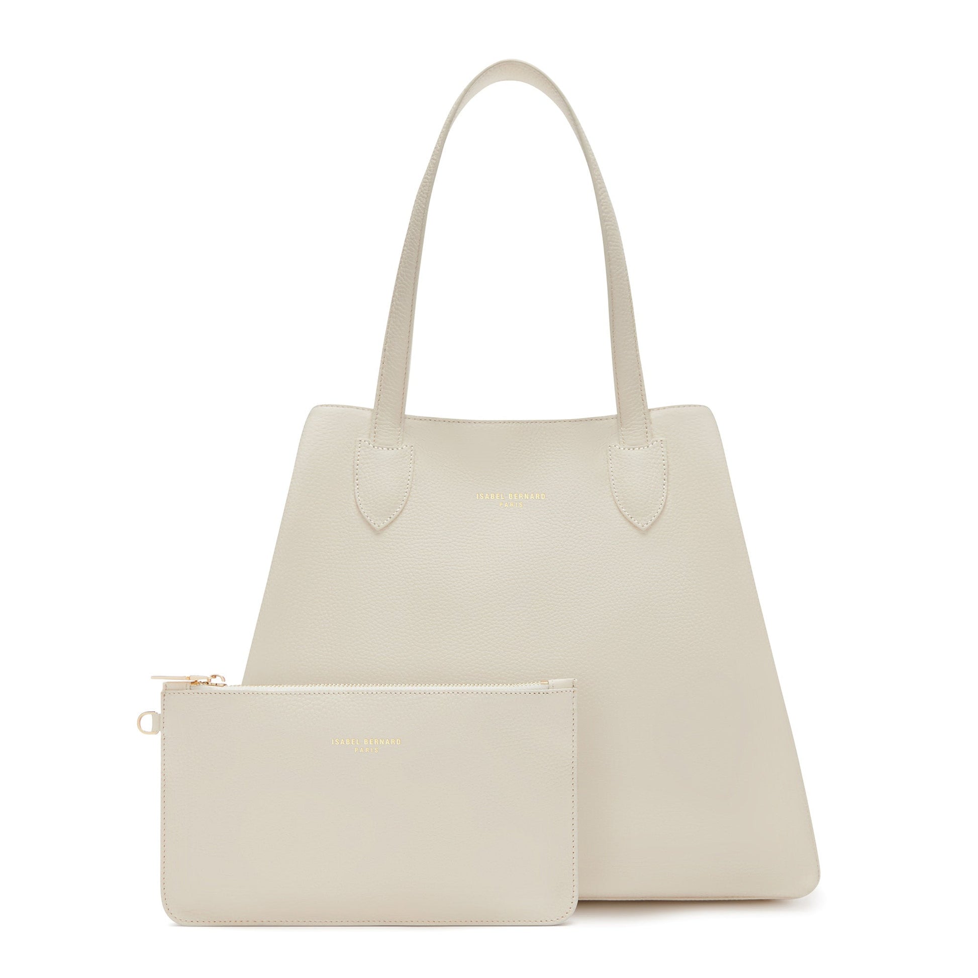 Honoré Francine cream calfskin leather shopper -  - Isabel Bernard