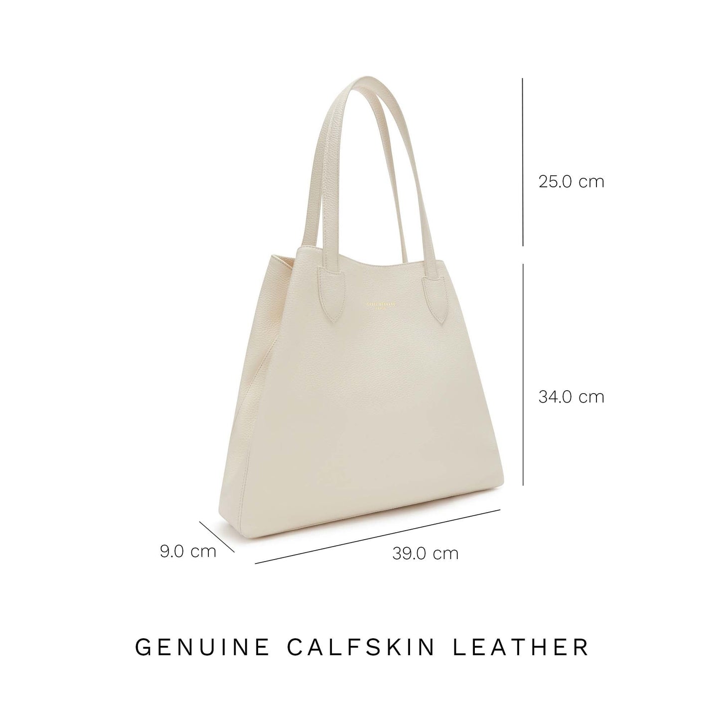 Honoré Francine cream calfskin leather shopper -  - Isabel Bernard