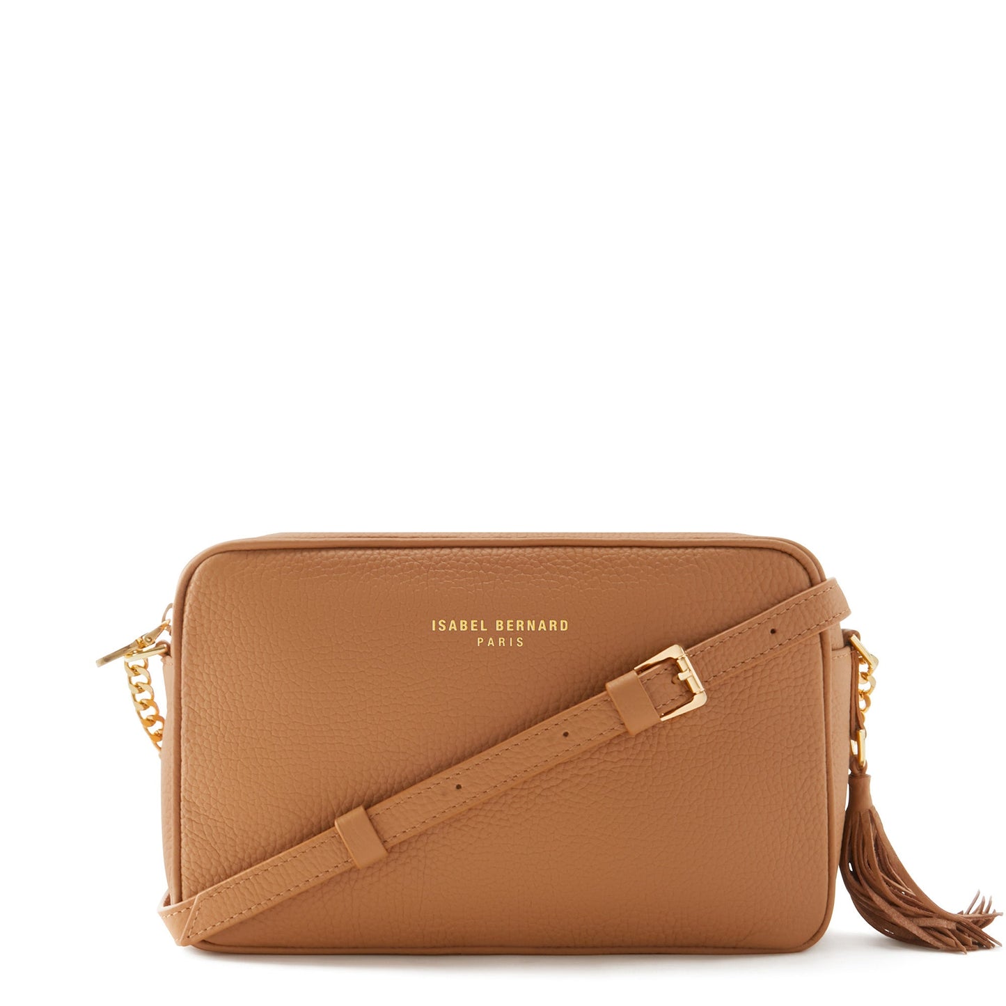Honoré Lucie camel calfskin leather crossbody bag -  - Isabel Bernard