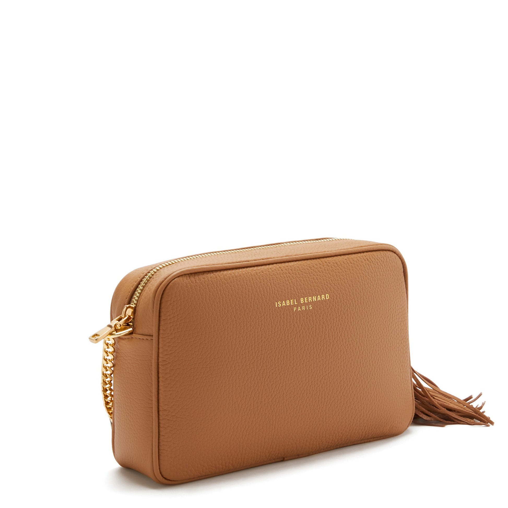 Honoré Lucie camel calfskin leather crossbody bag -  - Isabel Bernard