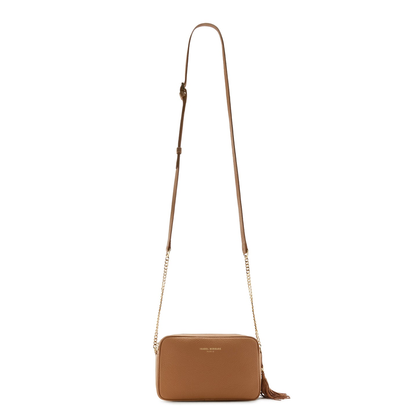 Honoré Lucie camel calfskin leather crossbody bag -  - Isabel Bernard