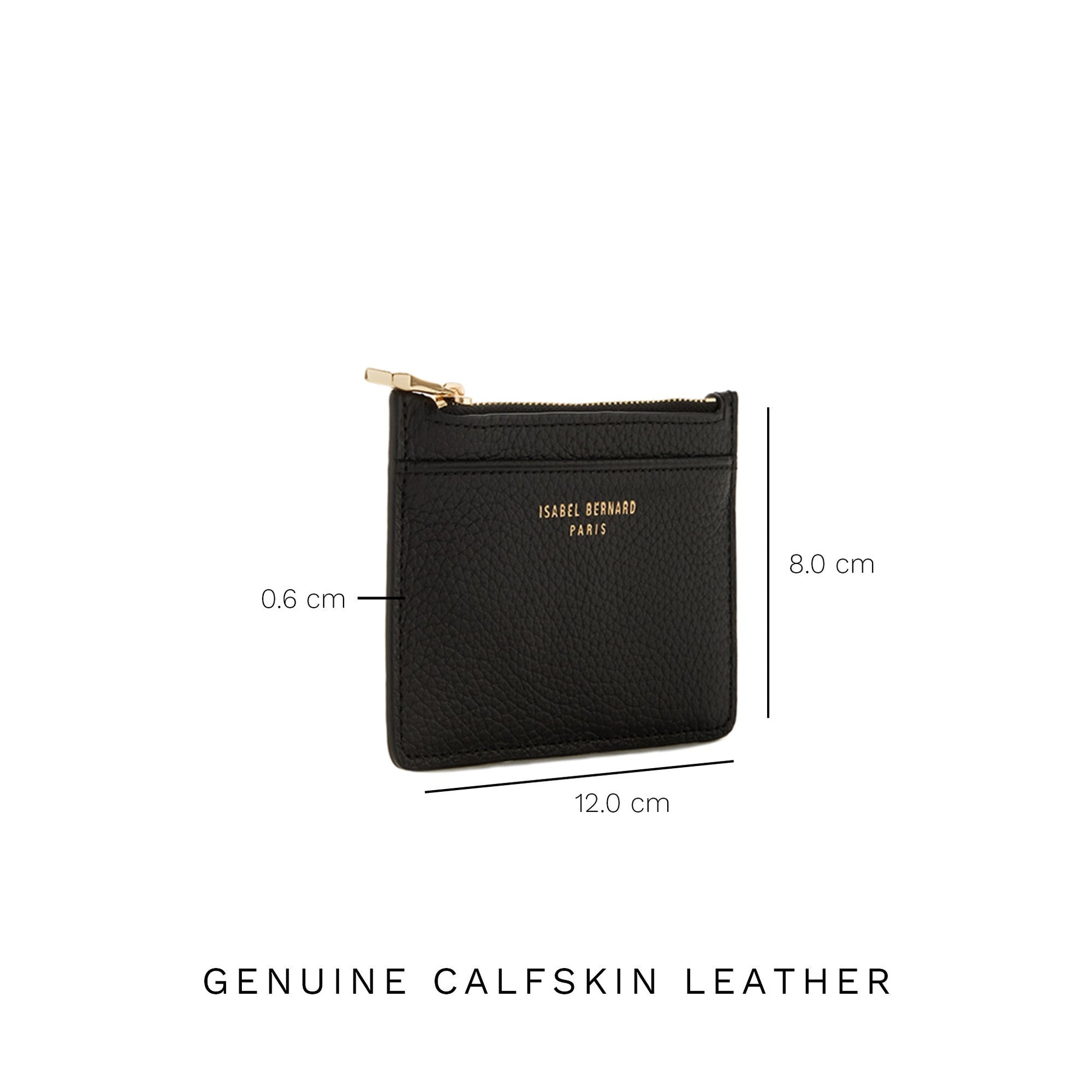 Honoré Aveline black calfskin leather card holder -  - Isabel Bernard