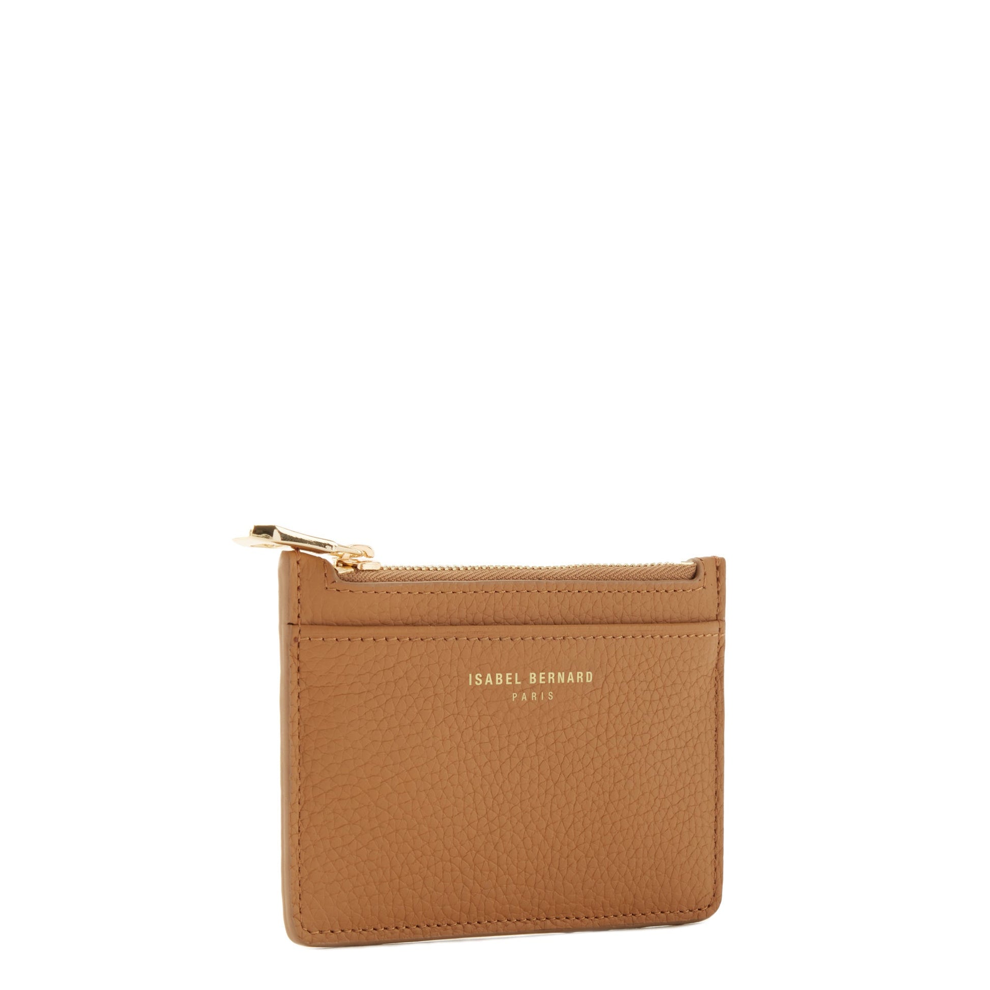 Honoré Aveline camel calfskin leather card holder -  - Isabel Bernard