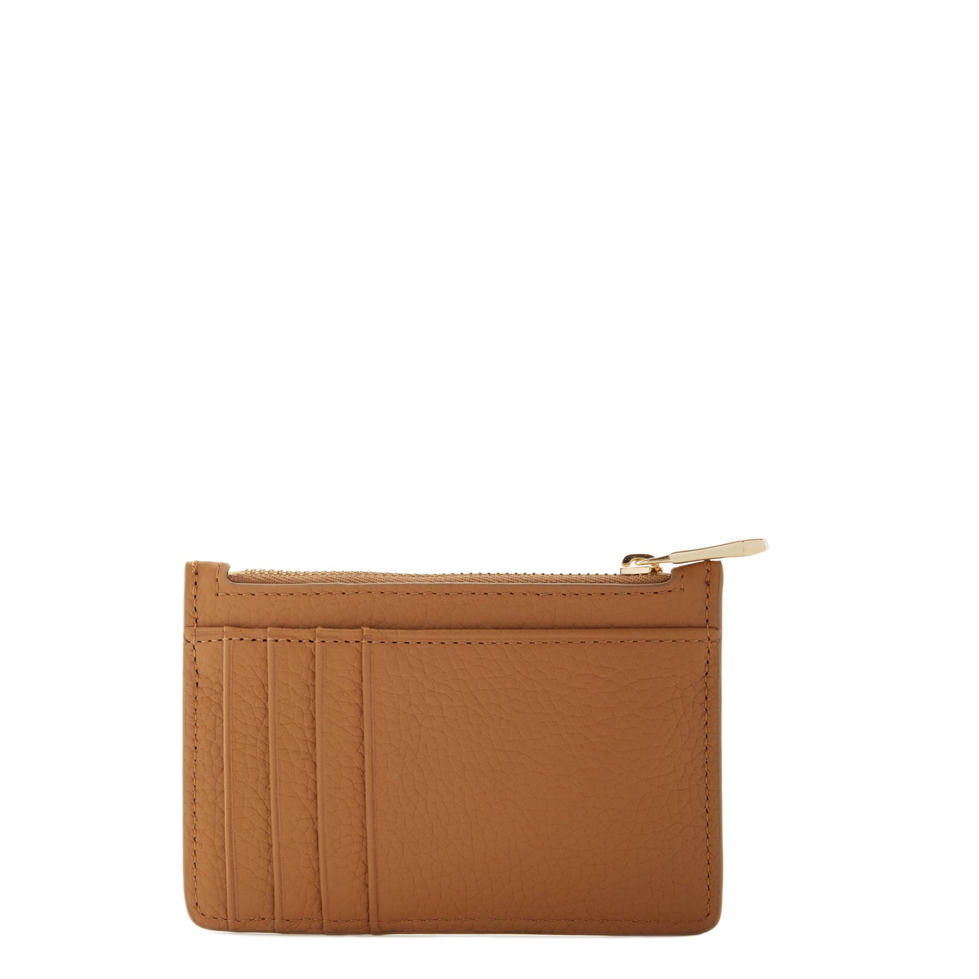 Honoré Aveline camel calfskin leather card holder -  - Isabel Bernard