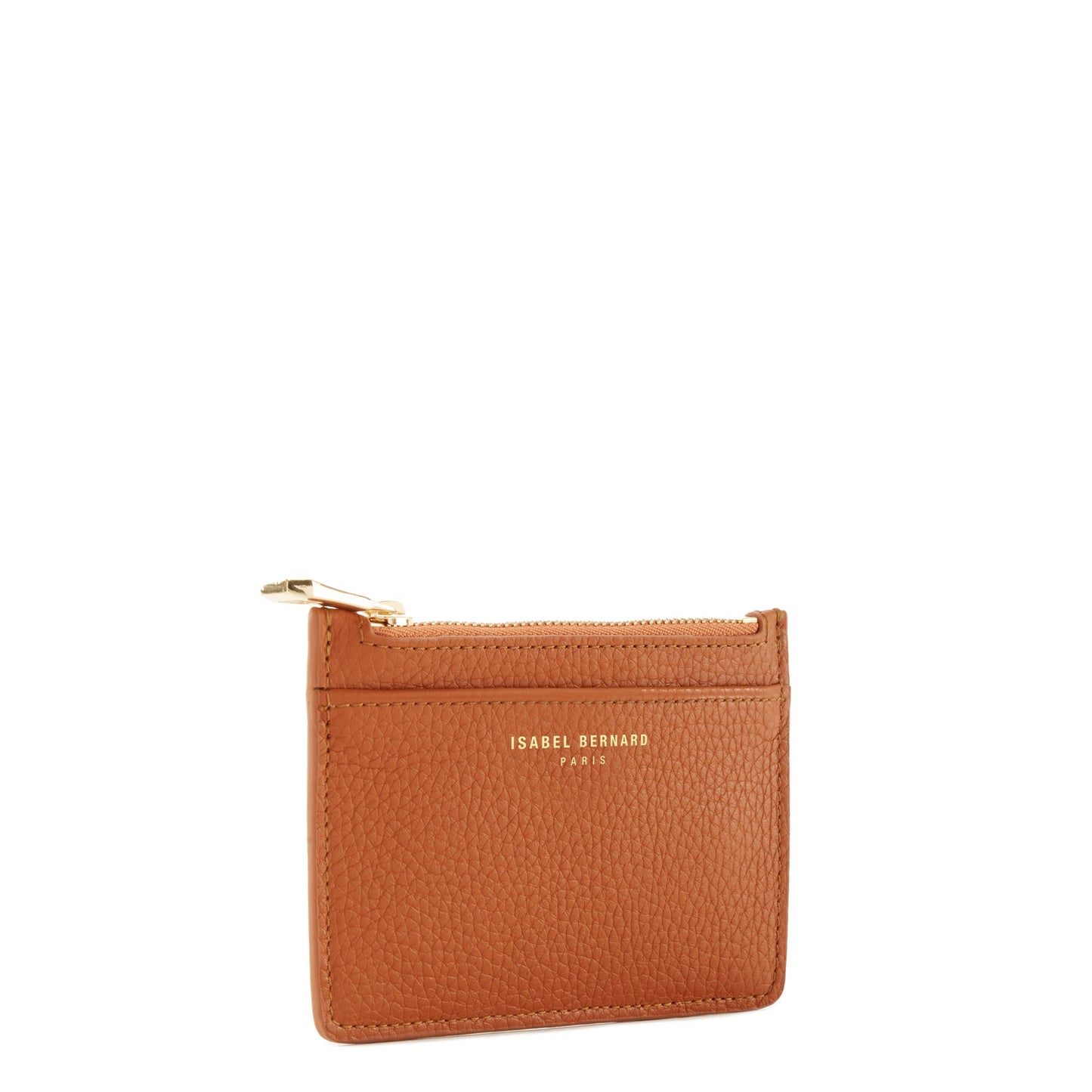 Honoré Aveline cognac calfskin leather card holder -  - Isabel Bernard