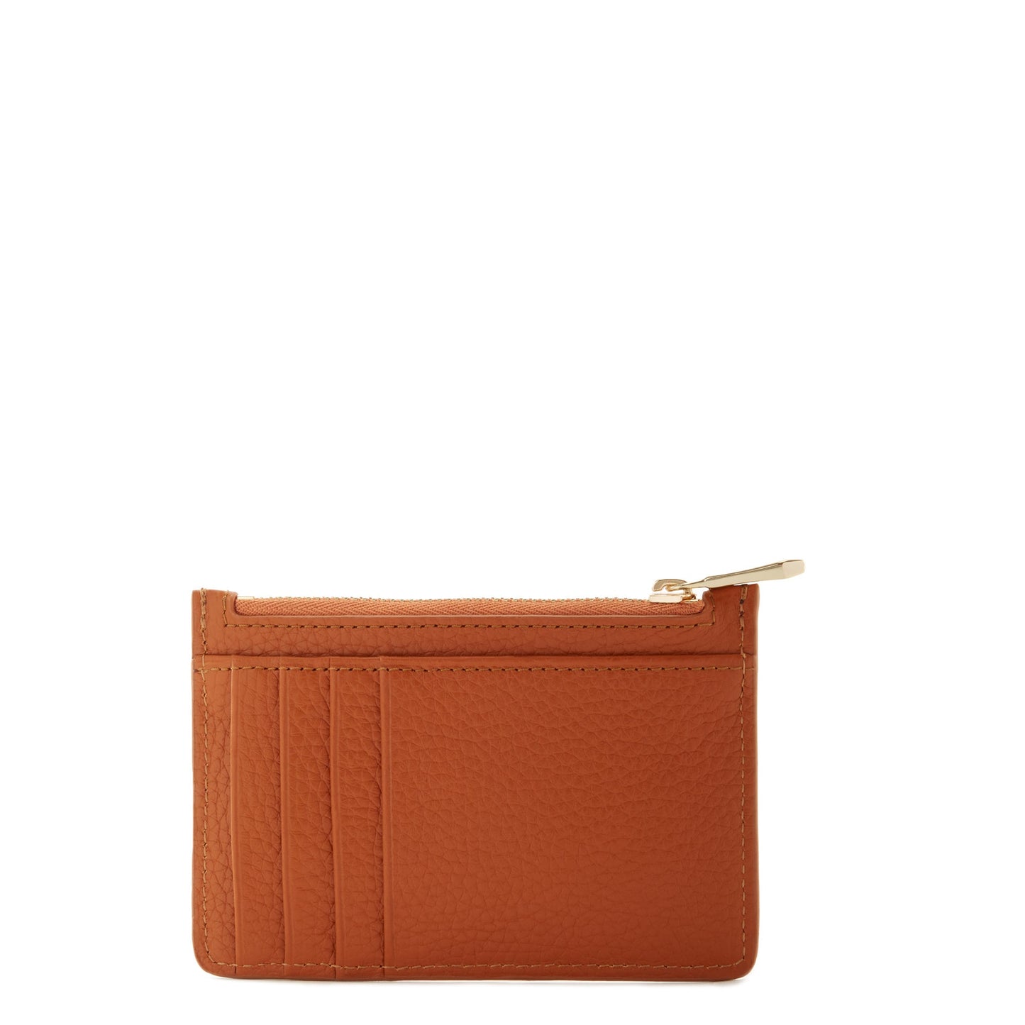 Honoré Aveline cognac calfskin leather card holder -  - Isabel Bernard