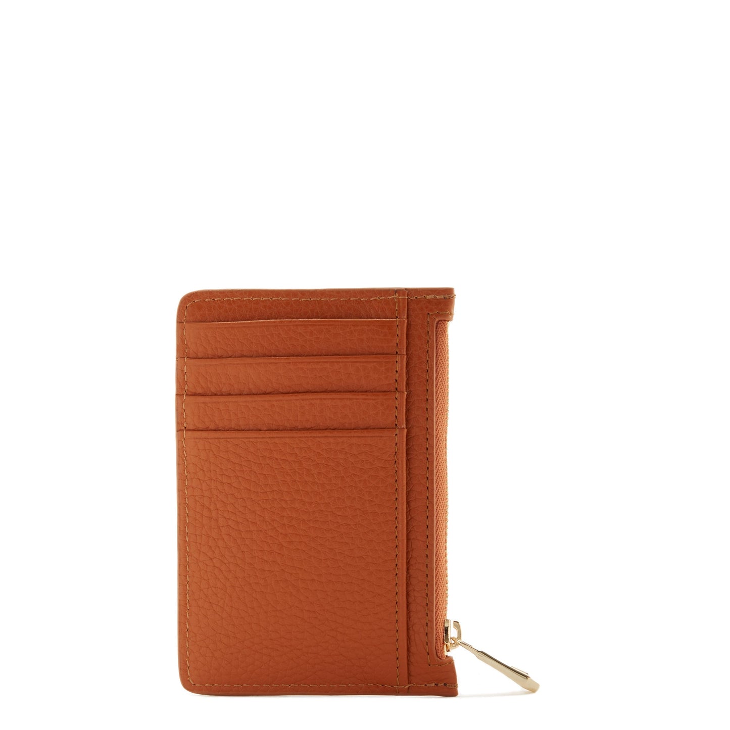 Honoré Aveline cognac calfskin leather card holder -  - Isabel Bernard