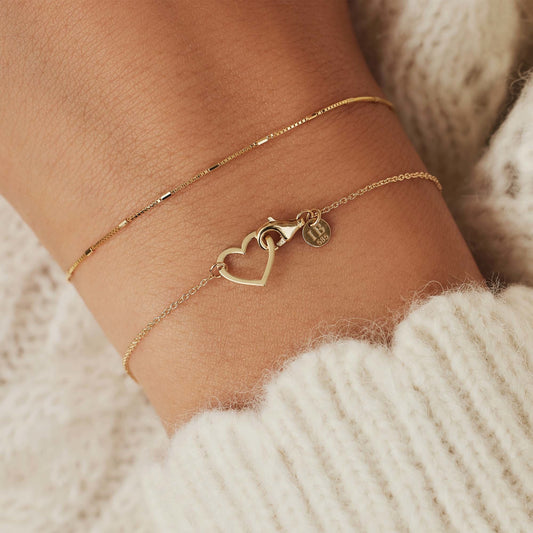 Belleville Amore 14 karat gold bracelet with heart -  - Isabel Bernard