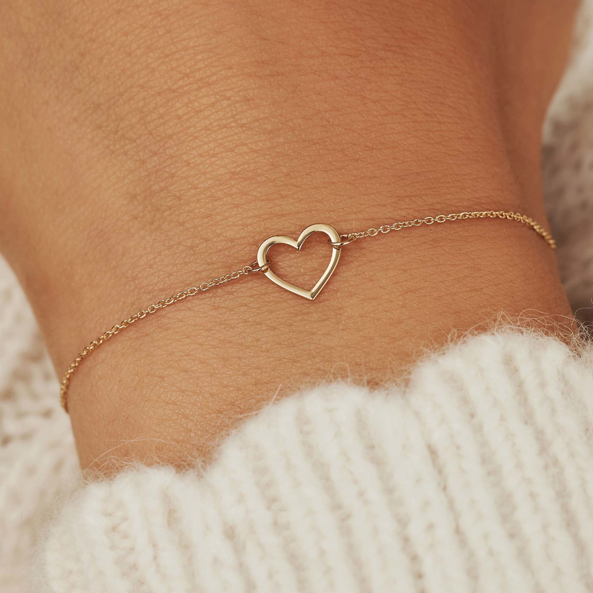 Belleville Amore 14 karat gold bracelet with heart -  - Isabel Bernard