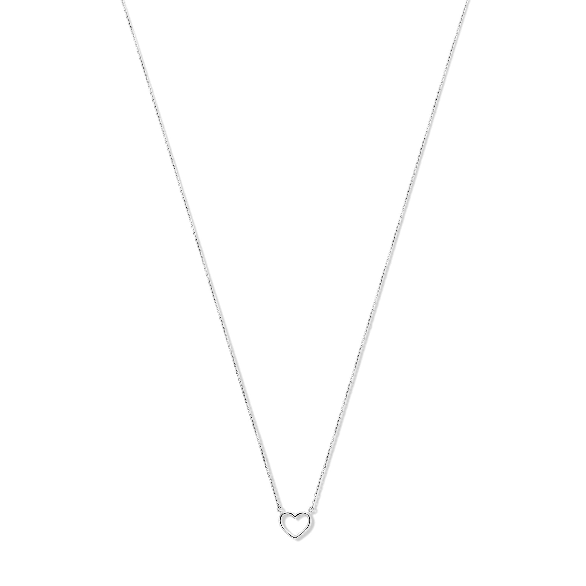 Saint Germain Amore 14 karat white gold necklace with heart -  - Isabel Bernard