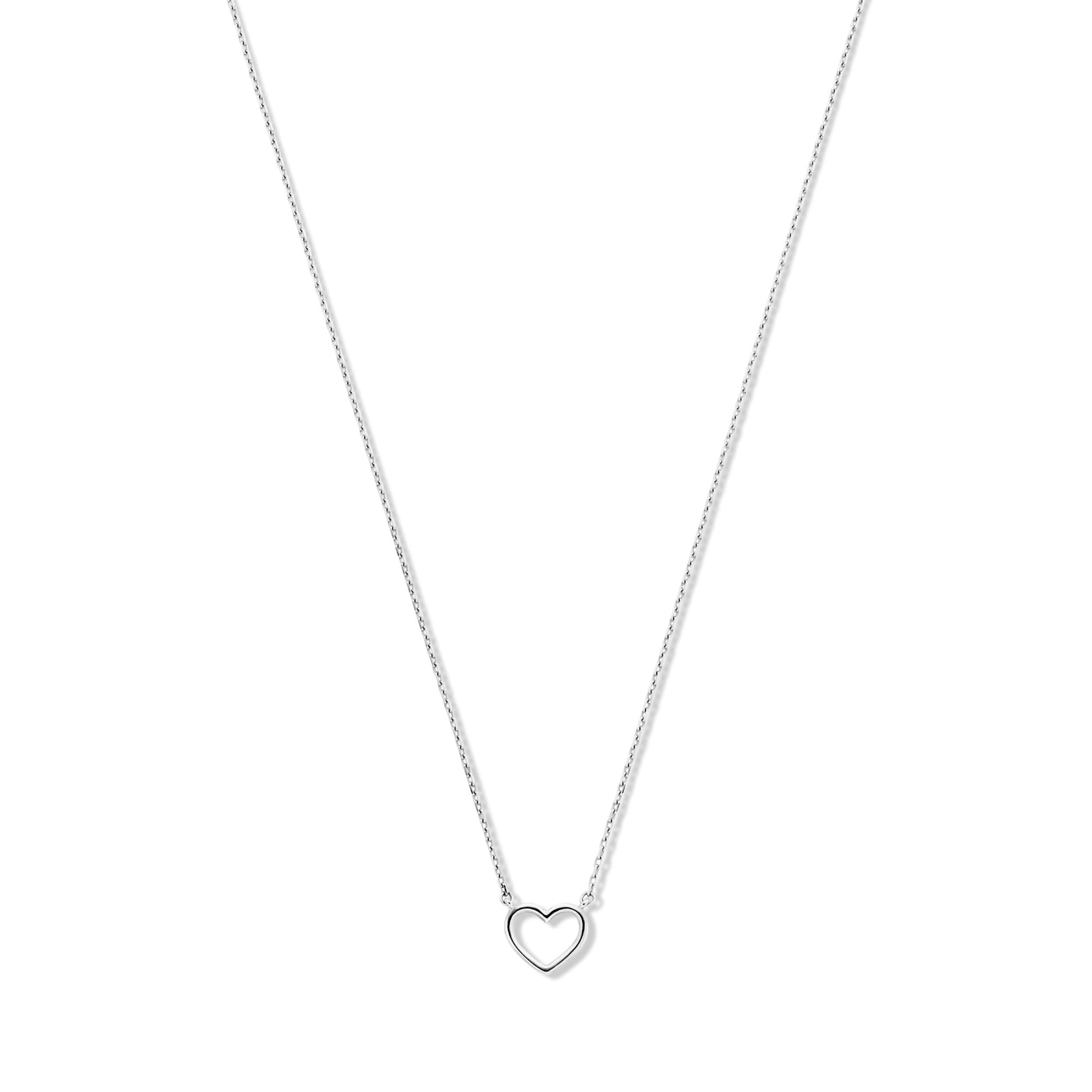 Saint Germain Amore 14 karat white gold necklace with heart -  - Isabel Bernard