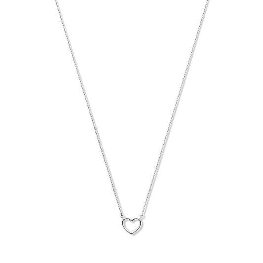 Saint Germain Amore 14 karat white gold necklace with heart -  - Isabel Bernard