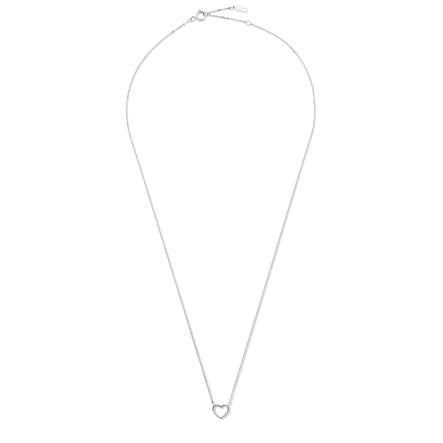 Saint Germain Amore 14 karat white gold necklace with heart -  - Isabel Bernard