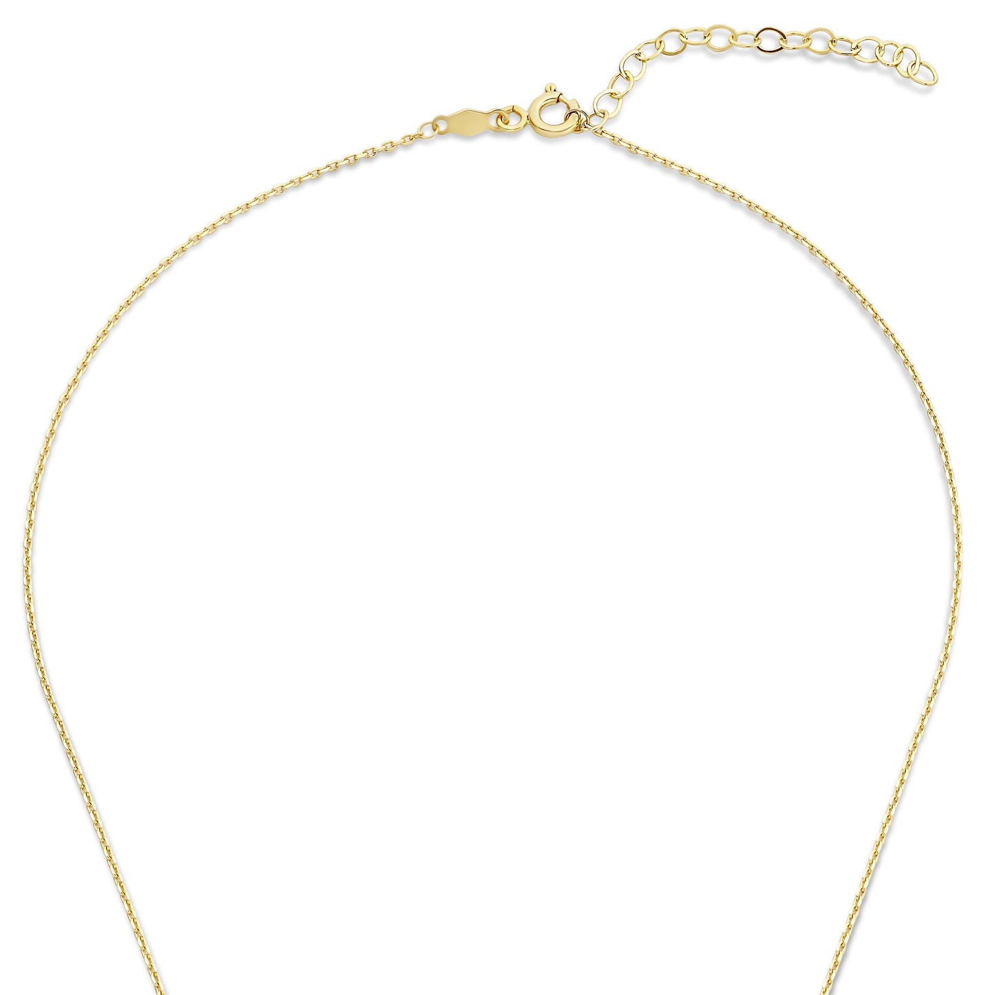 Baguette Brune 14 karat gold necklace with brown zirconia stone -  - Isabel Bernard