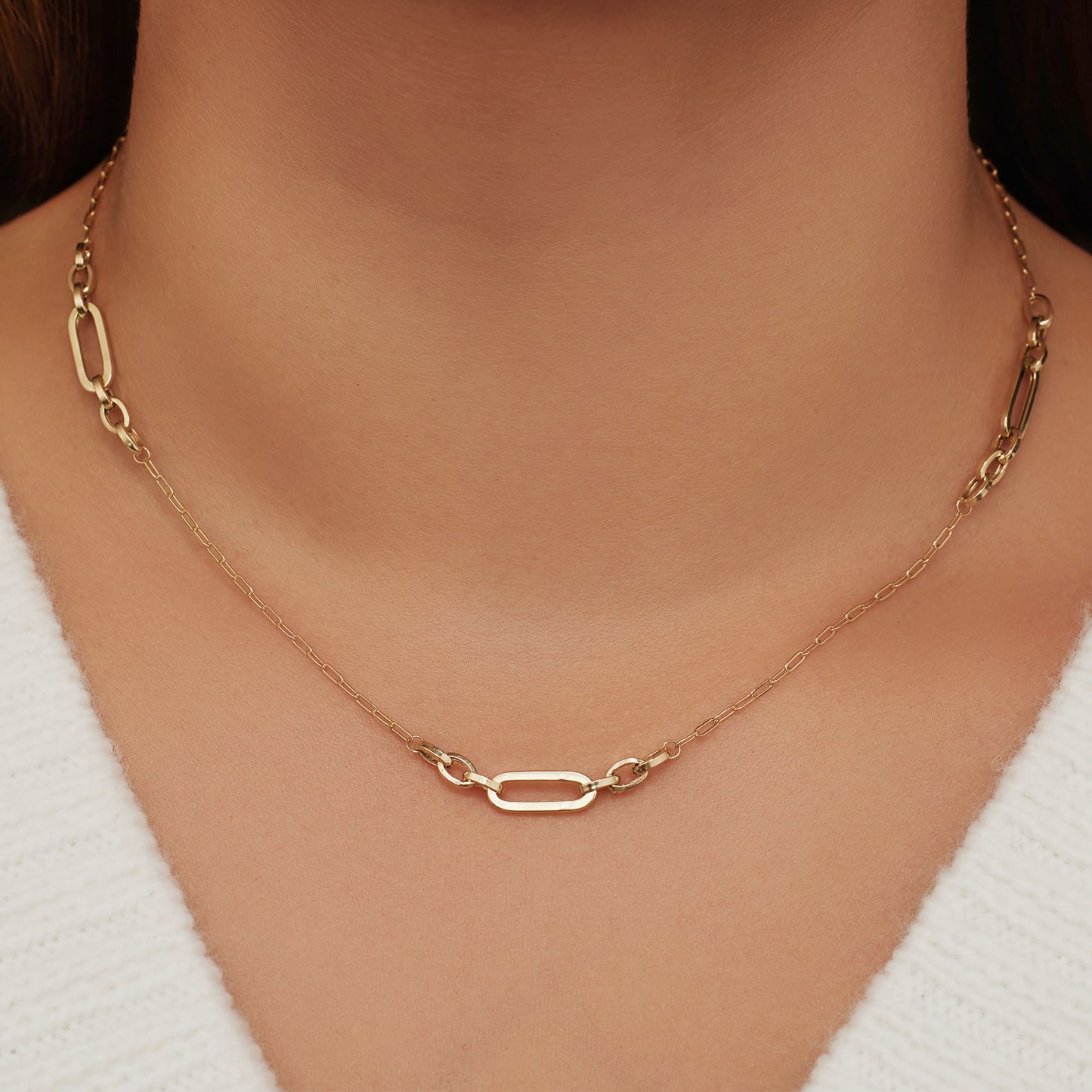 Aidee Amarante 14 karat gold necklace with chains -  - Isabel Bernard