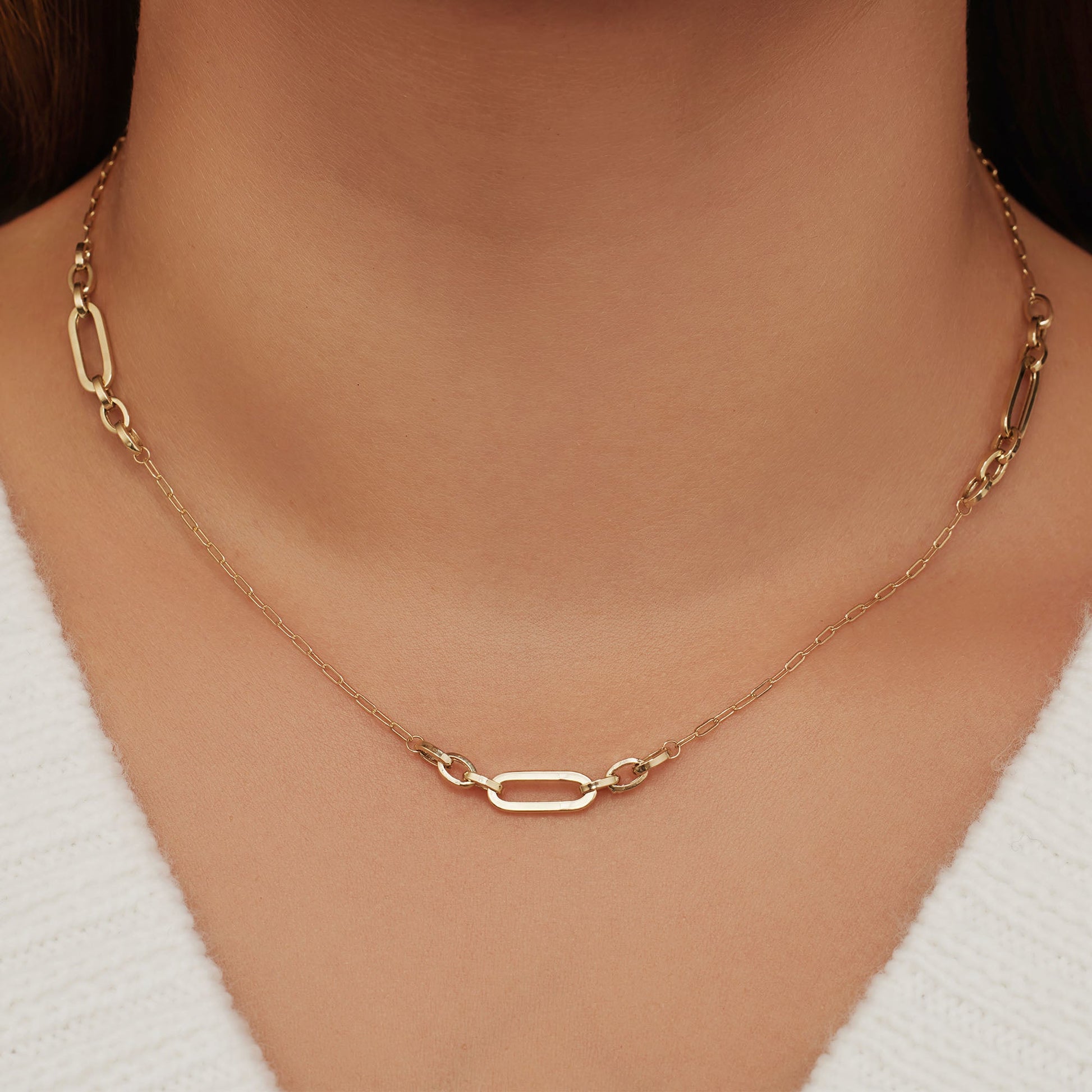 Aidee Amarante 14 karat gold necklace with chains -  - Isabel Bernard