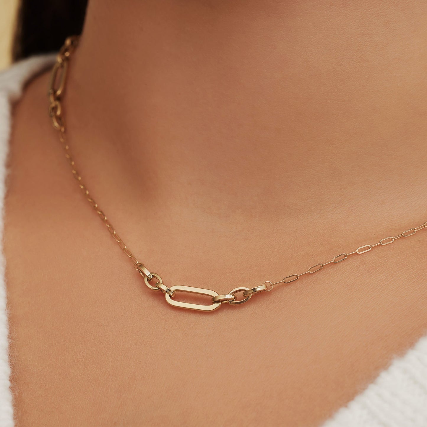 Aidee Amarante 14 karat gold necklace with chains -  - Isabel Bernard