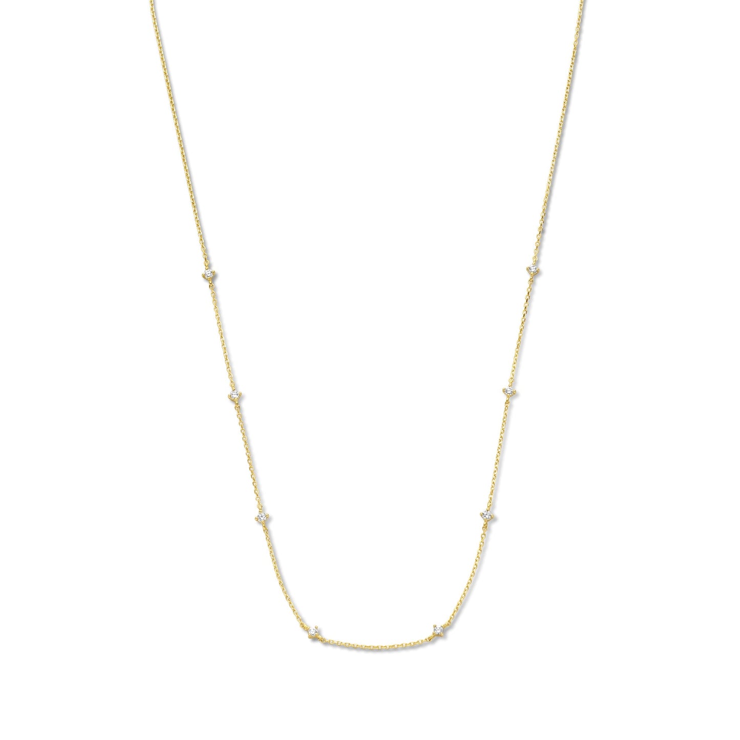 Rivoli Esmée 14 karat gold necklace with zirconia stones -  - Isabel Bernard