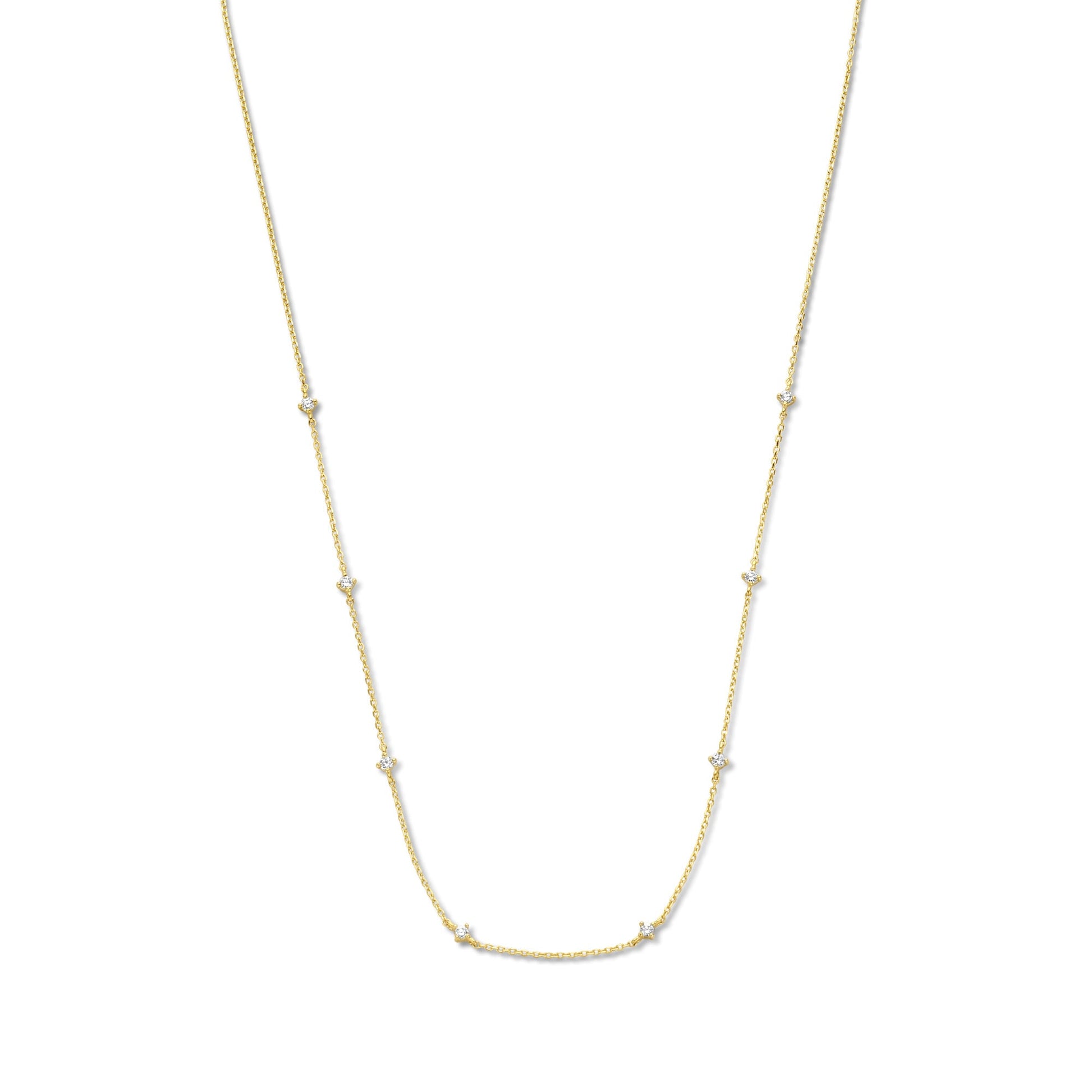 Rivoli Esmée 14 karat gold necklace with zirconia stones -  - Isabel Bernard