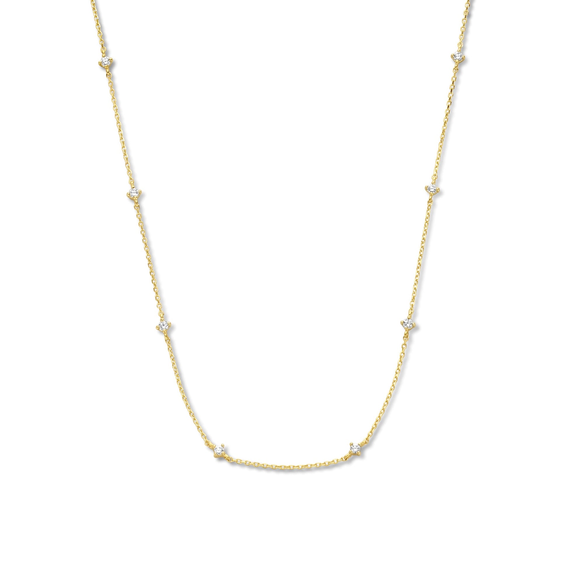 Rivoli Esmée 14 karat gold necklace with zirconia stones -  - Isabel Bernard