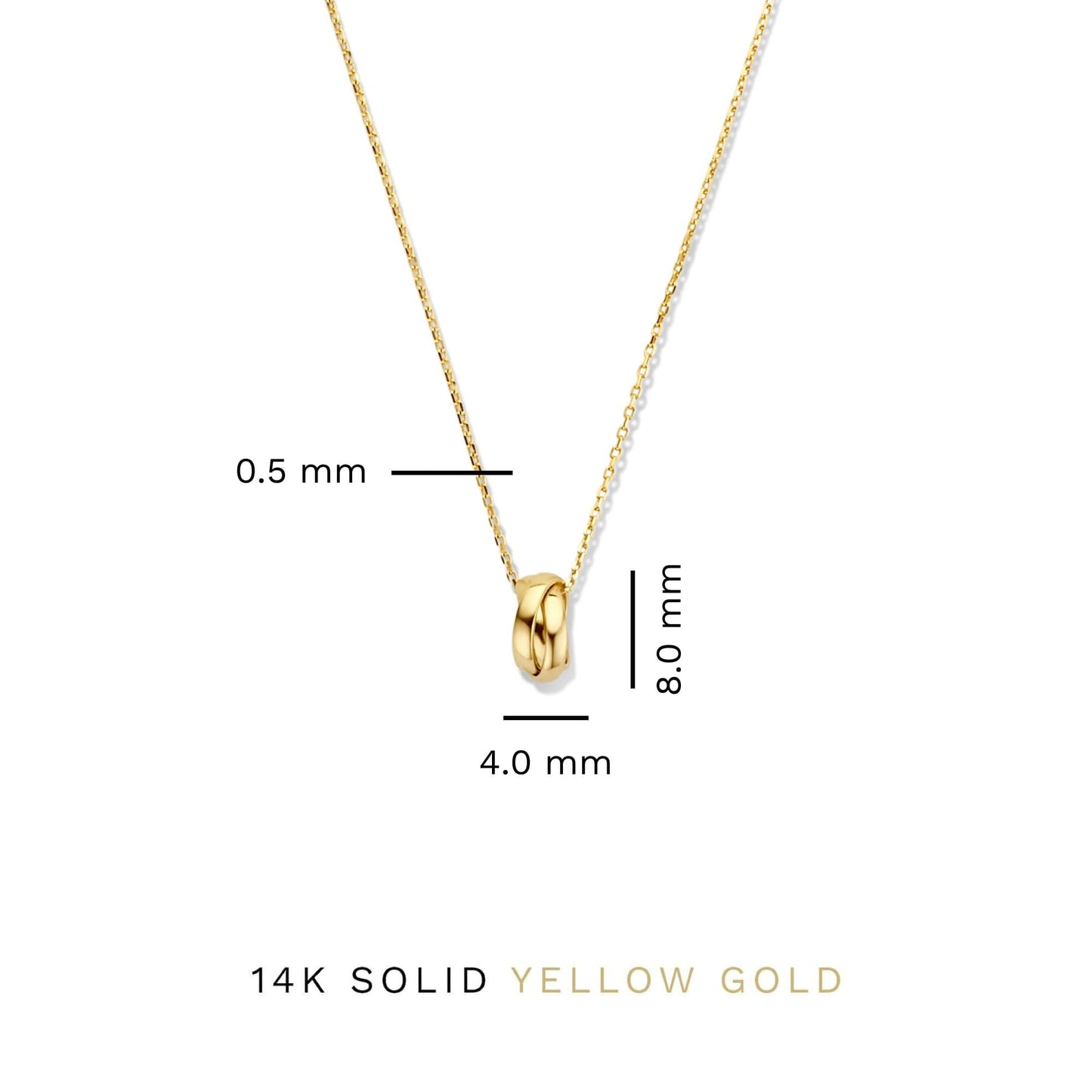 Rivoli Méline 14 karat gold necklace with rings -  - Isabel Bernard