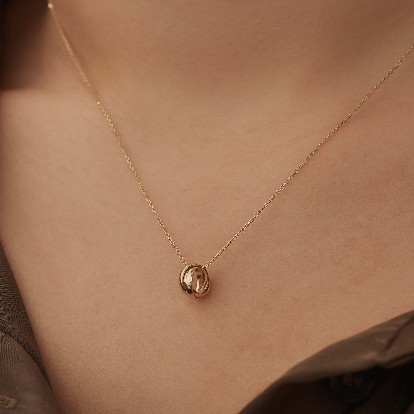 Rivoli Méline 14 karat gold necklace with rings -  - Isabel Bernard