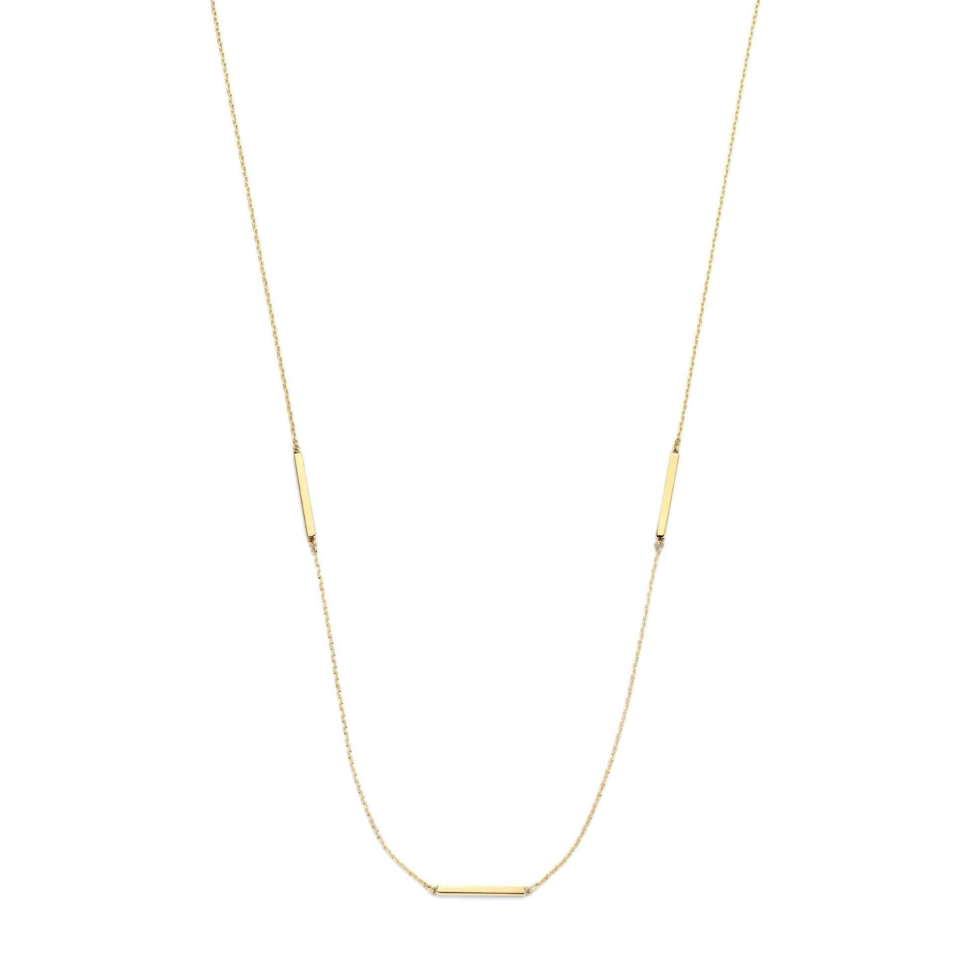 Le Marais Jolie 14 karat gold necklace with 3 rods -  - Isabel Bernard