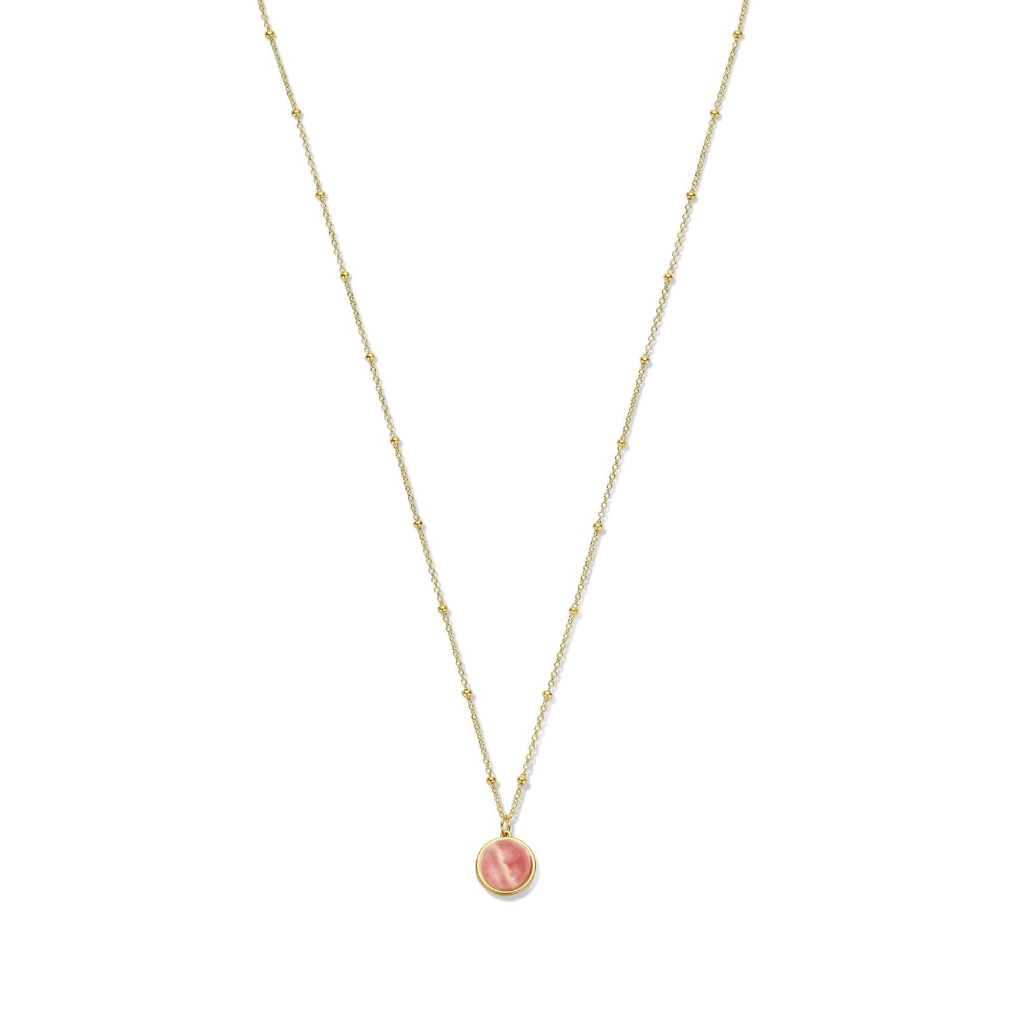Belleville Adora 14 karat gold necklace with rose quartz gemstone -  - Isabel Bernard