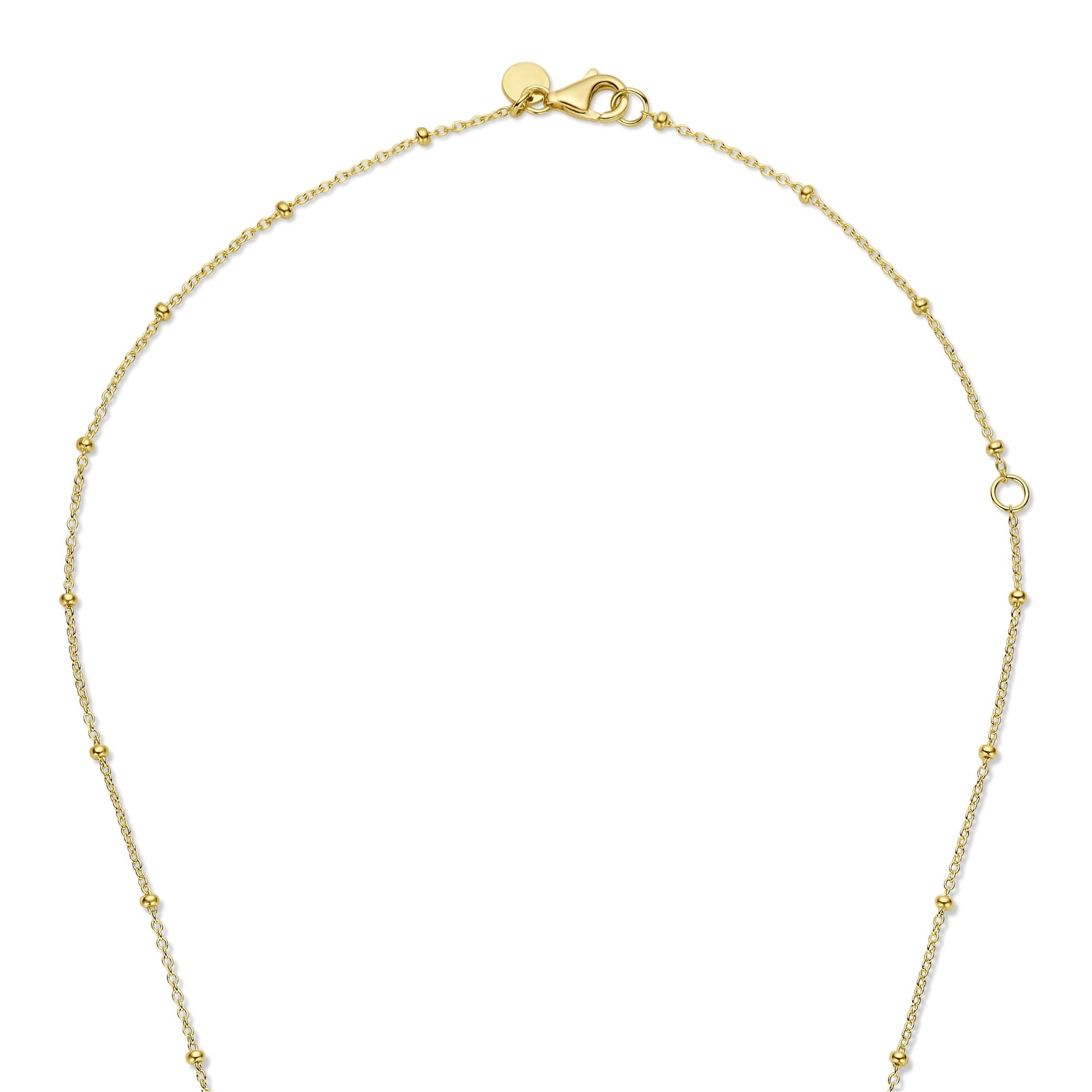 Belleville Adora 14 karat gold necklace with rose quartz gemstone -  - Isabel Bernard