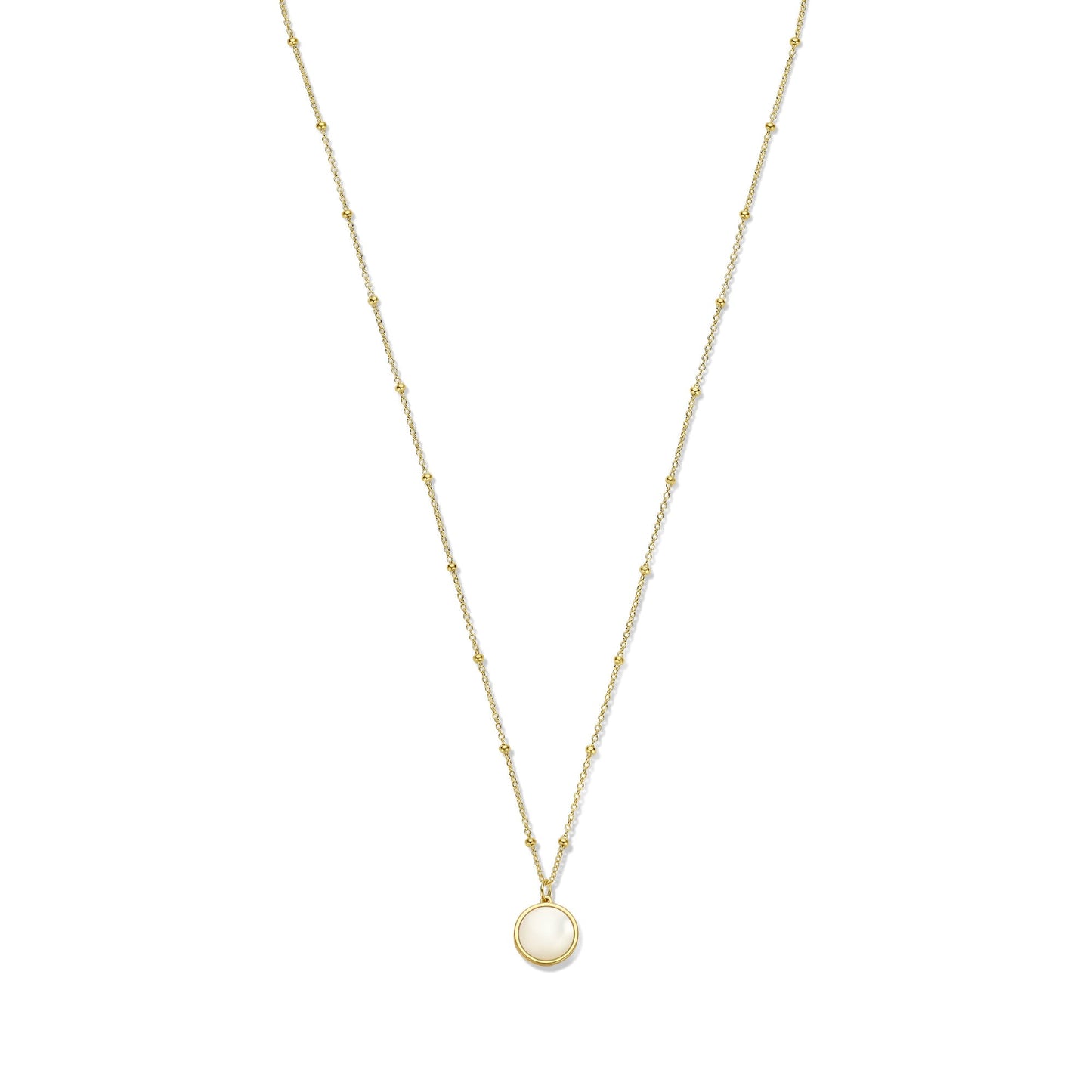 Belleville Marguerite 14 karat gold necklace with mother of pearl gemstone -  - Isabel Bernard