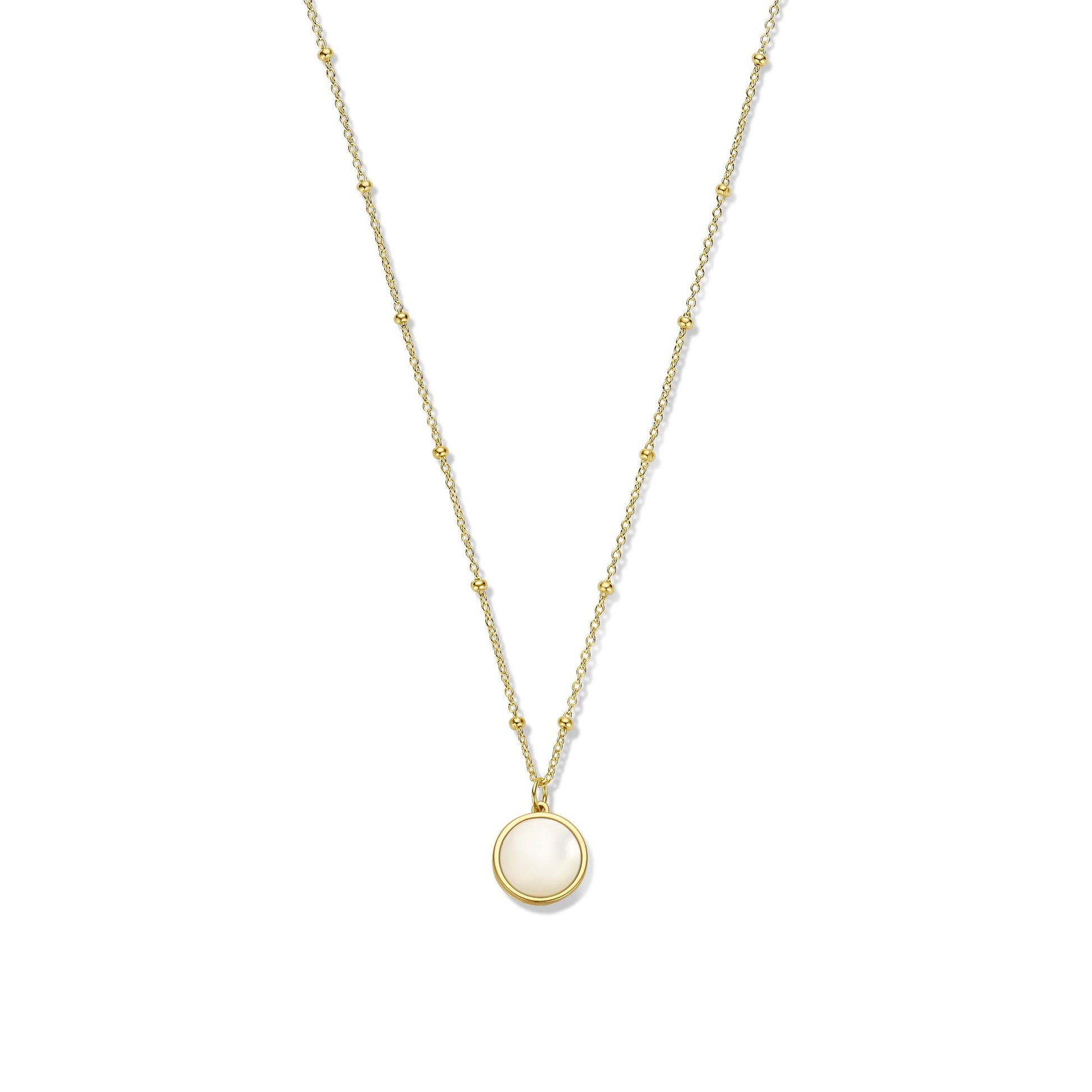 Belleville Marguerite 14 karat gold necklace with mother of pearl gemstone -  - Isabel Bernard