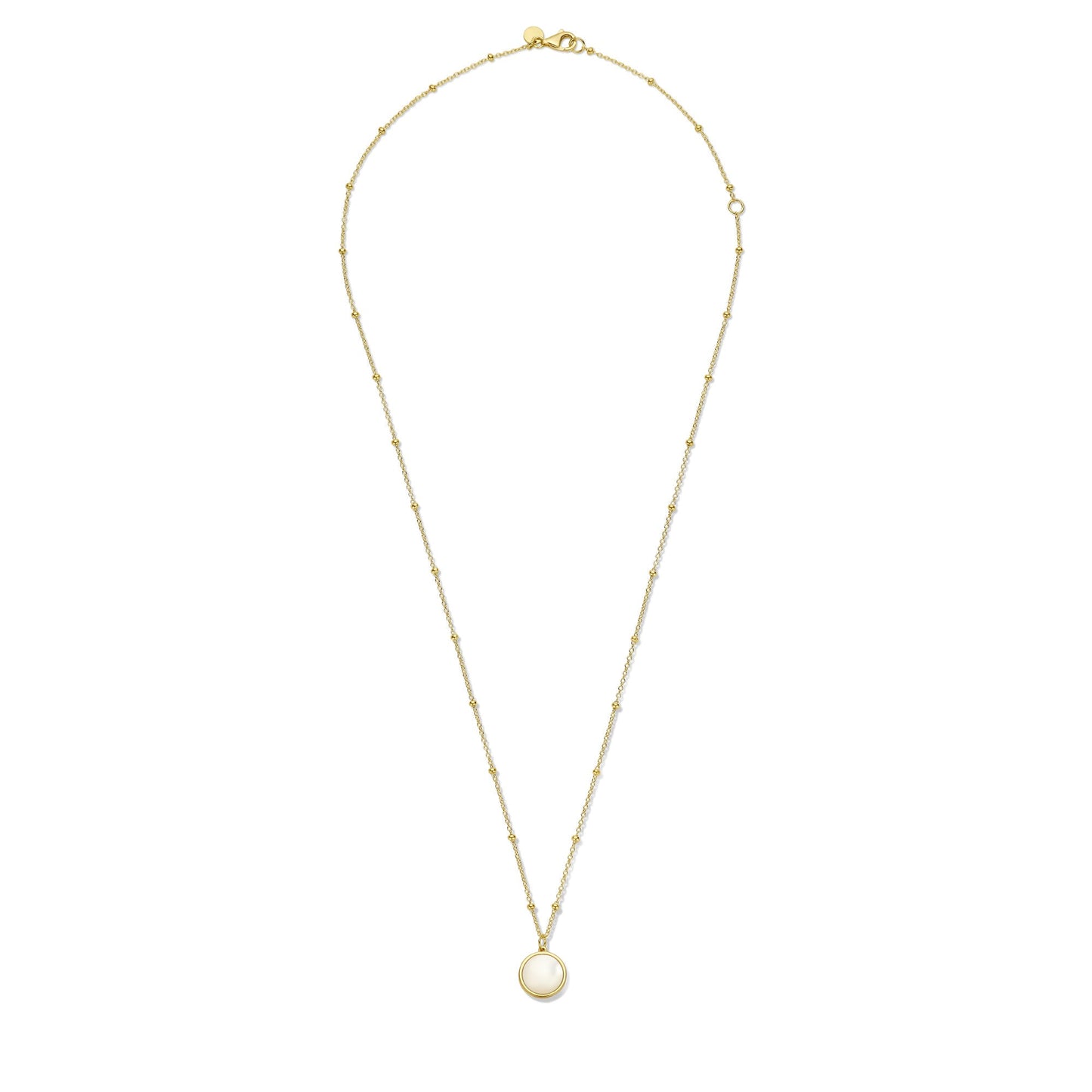 Belleville Marguerite 14 karat gold necklace with mother of pearl gemstone -  - Isabel Bernard