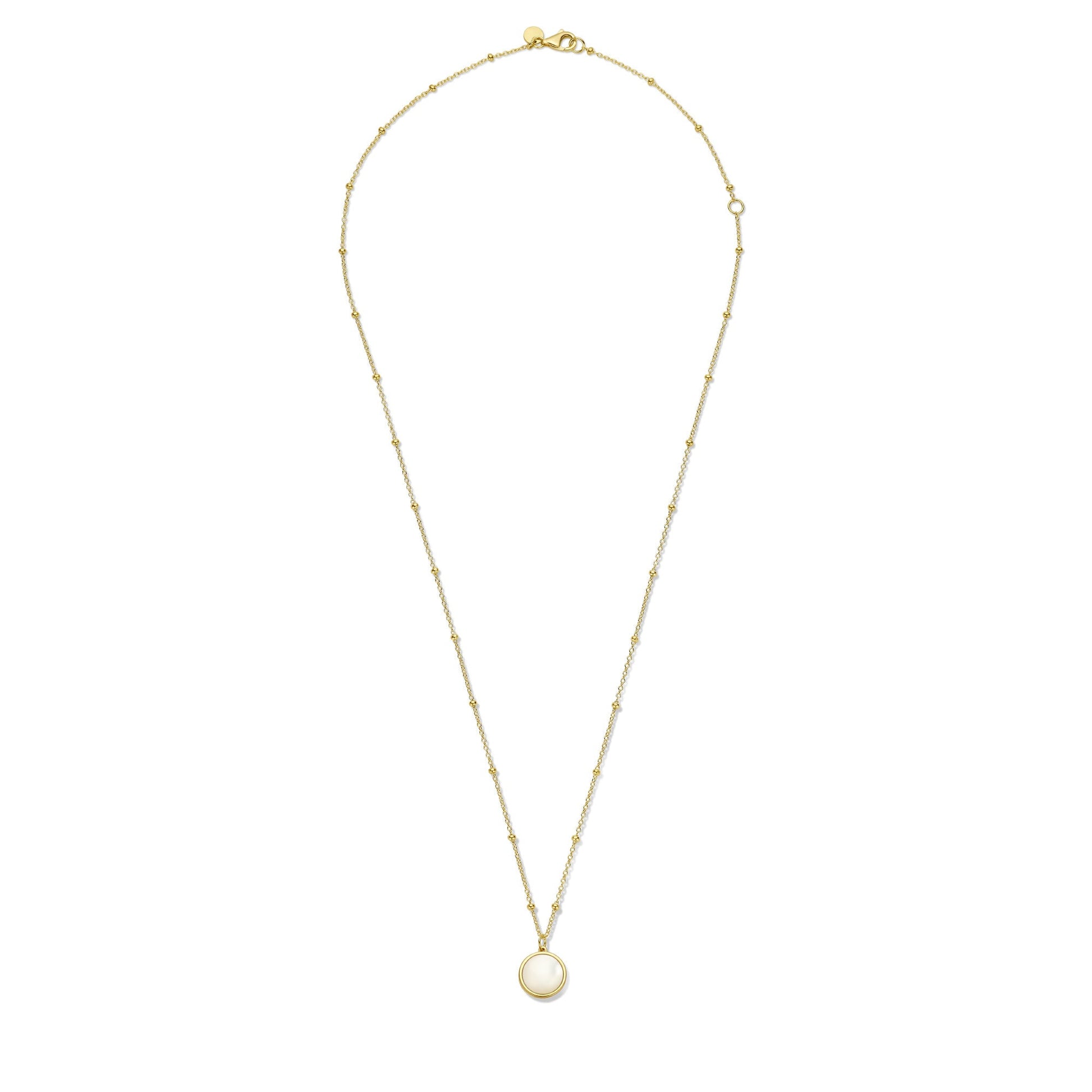 Belleville Marguerite 14 karat gold necklace with mother of pearl gemstone -  - Isabel Bernard