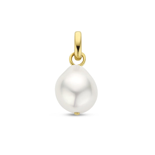 Belleville Luna 14 karat gold charm with freshwater pearl -  - Isabel Bernard