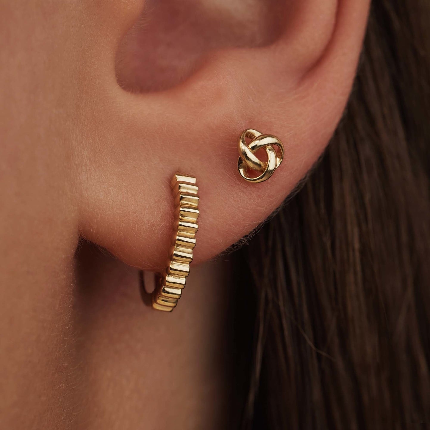 Rivoli Montgallet 14 karat gold hoop earrings -  - Isabel Bernard