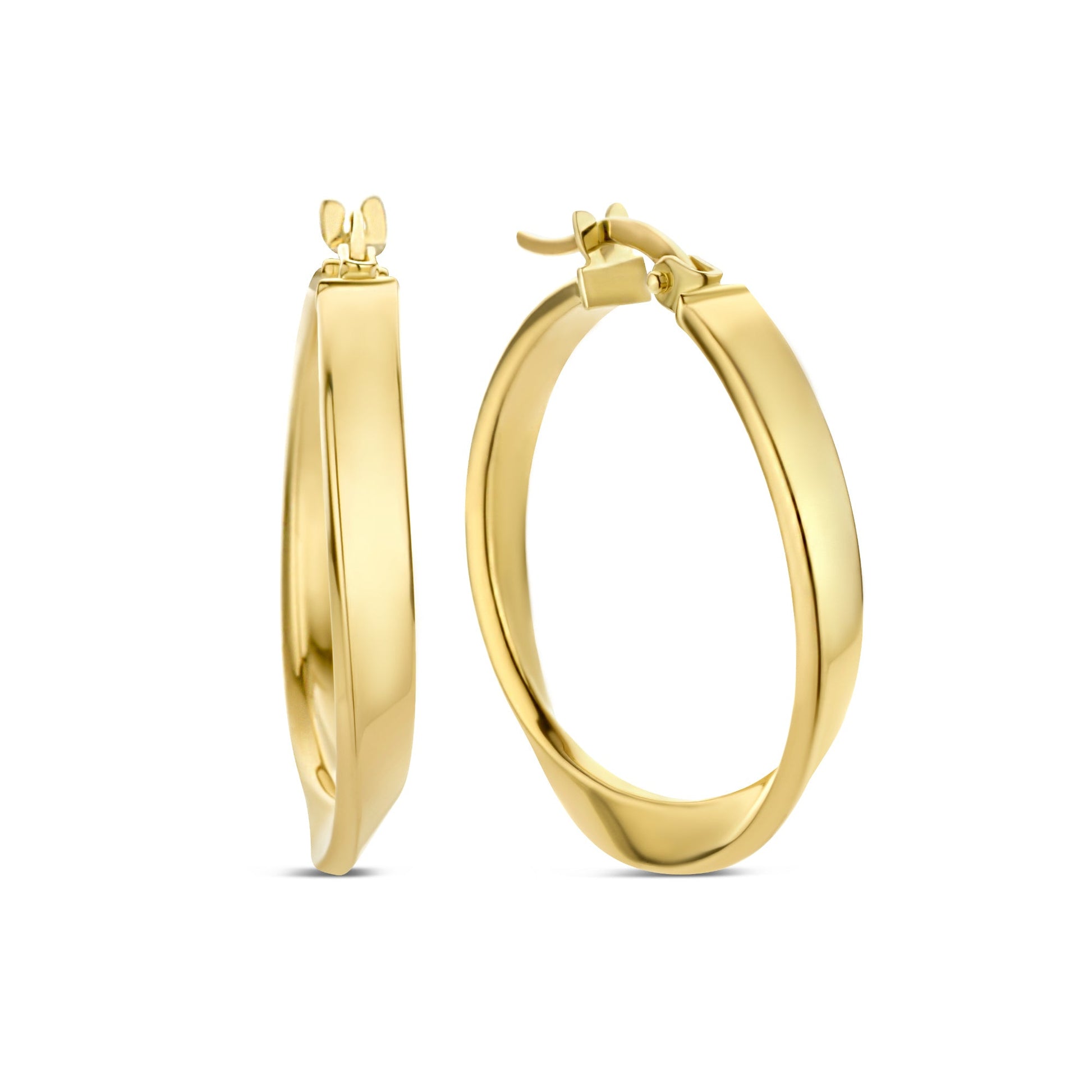 Rivoli Maryn 14 karat gold hoop earrings - - Isabel Bernard