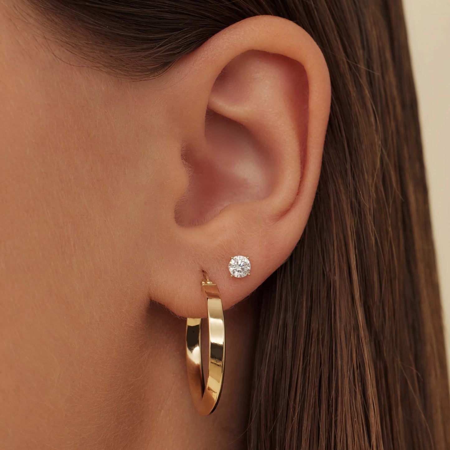 Rivoli Maryn 14 karat gold hoop earrings -  - Isabel Bernard