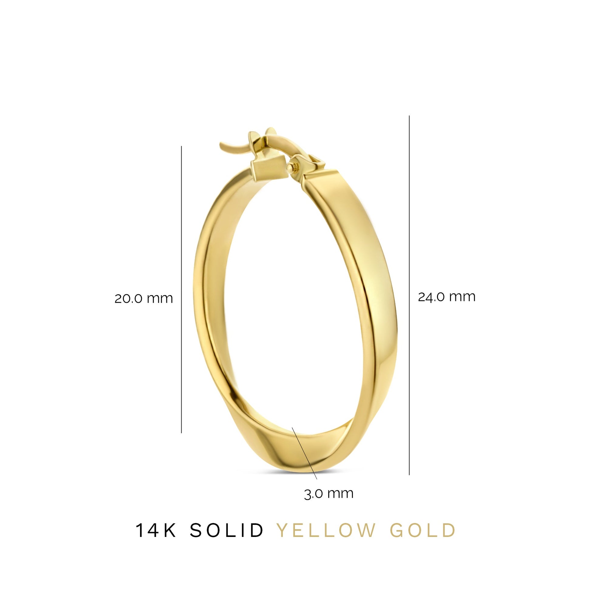 Rivoli Maryn 14 karat gold hoop earrings - - Isabel Bernard