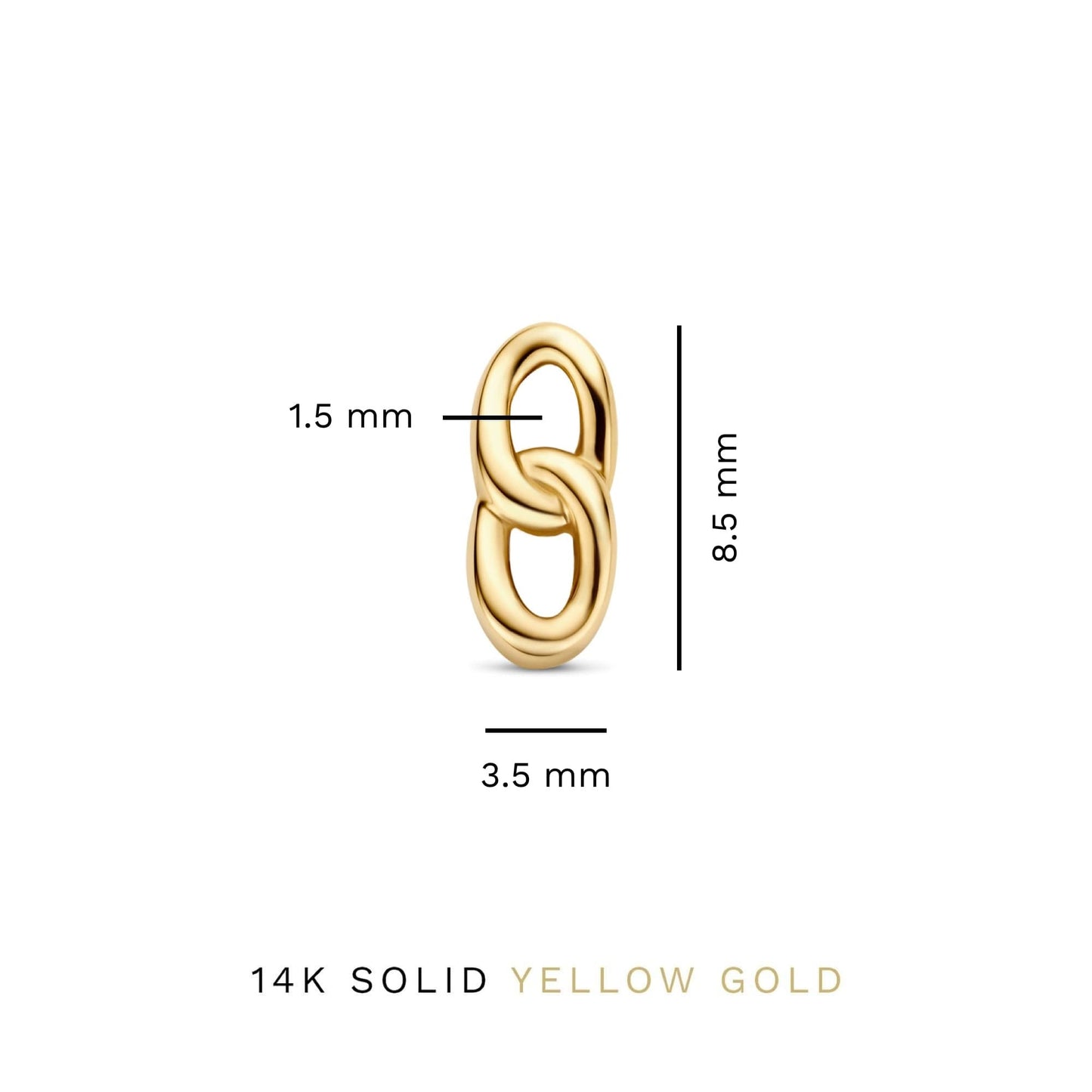 Le Marais Règine 14 karat gold ear studs with chains -  - Isabel Bernard